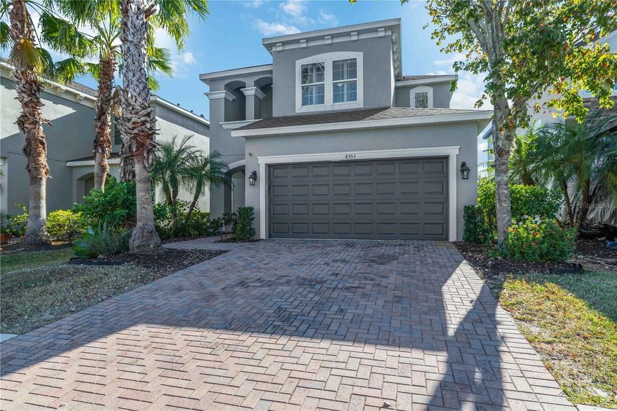 This beautifully upgraded home delivers comfort, design and flexibility in one of Sarasota’s most desirable school districts. The entertainer’s kitchen sets the tone immediately with 42” wood cabinetry, granite counters, tile backsplash, under-cabinet lighting, pull-out drawers, a center island with seating, stainless appliances and an open connection to the main living spaces. The first floor features stylish continuous tile flooring, a large half bath, extra under-stair storage with built-ins, and a versatile bedroom that is currently outfitted as an office with a modern queen Murphy bed — an ideal guest arrangement. Upstairs you’ll find a generous loft, the laundry room, three guest bedrooms and a well-appointed guest bath with double granite vanity, linen closet and tub/shower combo with pocket door separation. The primary suite is a true retreat with a soaking tub, glass shower, double granite vanity, private water closet and an upgraded walk-in closet system. Additional highlights include plantation shutters on every window, recessed lighting, two-story foyer entry, freshly painted exterior, irrigation system, hurricane shutters, paver driveway/walkways/patio and a two-car garage. The fully fenced backyard and southern-facing screened lanai allow you to enjoy Sarasota sunsets nightly — and yes, there is more than enough space to add a pool if desired.