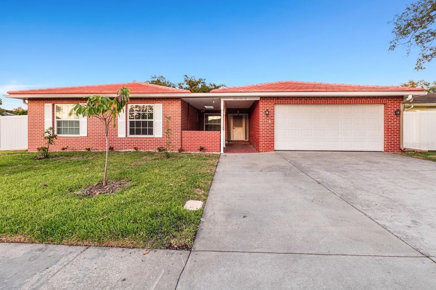 Welcome to this beautifully updated 5-bedroom, 3-bath home offering 2,244 sq ft of living space on a corner lot in Clearwater. Renovated in 2025, this home features a brand-new kitchen with modern cabinets, quartz countertops, and stainless steel appliances, along with three updated bathrooms featuring granite countertops. The layout includes a spacious living room, separate family room, and a cozy breakfast nook. New luxury vinyl flooring runs throughout, and the interior and exterior have been freshly painted. The tile roof is a great advantage, offering durability and long-lasting value.

Enjoy outdoor living with a fully covered patio and a fully fenced yard for added privacy. Additional updates include a new electrical panel (2025) and an HVAC system replaced in 2023 with a 10-year parts and labor warranty. The yard has been refreshed with new grass, and a Culligan water softener system is included.

Conveniently located near shopping, dining, and Gulf beaches, this move-in ready home offers comfort, space, and modern updates throughout. Schedule your showing today.