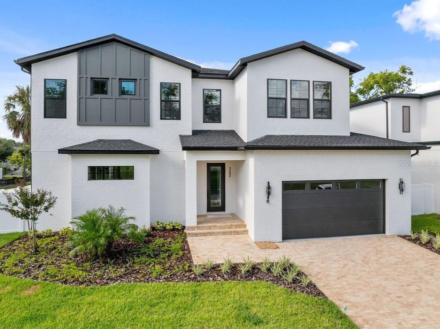 Contemporary sophistication meets South Tampa living in this new construction custom-built residence on a rare corner lot just steps from Midtown and minutes to Downtown. Spanning 3,781 sqft (4,302 total), the home offers 5 beds, 4 full baths + 2 half, an oversized two-car garage, and convenient rear-alley access. Soaring 20-ft ceilings, an open layout, and walls of glass create bright, effortless flow. The chef’s kitchen boasts a quartz waterfall island, professional grade Bosch range, and glass-enclosed wine room. The first-floor primary suite impresses with dual closets, a spa bath, and private laundry. Upstairs features a loft, guest suite, and additional bedrooms plus secondary laundry. Outdoors, enjoy a fenced yard, covered patio, and multiple access points offering endless potential. Built with impact windows, spray-foam insulation, engineered hardwood flooring, and full smart-home wiring. Walk to Midtown’s shops and dining, with easy access to Armature Works, Water Street, and Downtown. Schedule your exclusive tour today before it’s too late!Contemporary sophistication meets South Tampa living in this new construction custom-built residence on a rare corner lot just steps from Midtown and minutes to Downtown. Spanning 3,781 sqft (4,302 total), the home offers 5 beds, 4 full baths + 2 half, an oversized two-car garage, and convenient rear-alley access. Soaring 20-ft ceilings, an open layout, and walls of glass create bright, effortless flow. The chef’s kitchen boasts a quartz waterfall island, professional grade Bosch range, and glass-enclosed wine room. The first-floor primary suite impresses with dual closets, a spa bath, and private laundry. Upstairs features a loft, guest suite, and additional bedrooms plus secondary laundry. Outdoors, enjoy a fenced yard, covered patio, and multiple access points offering endless potential. Built with impact windows, spray-foam insulation, engineered hardwood flooring, and full smart-home wiring. Walk to Midtown’s shops and dining, with easy access to Armature Works, Water Street, and Downtown. Schedule your exclusive tour today before it’s too late!