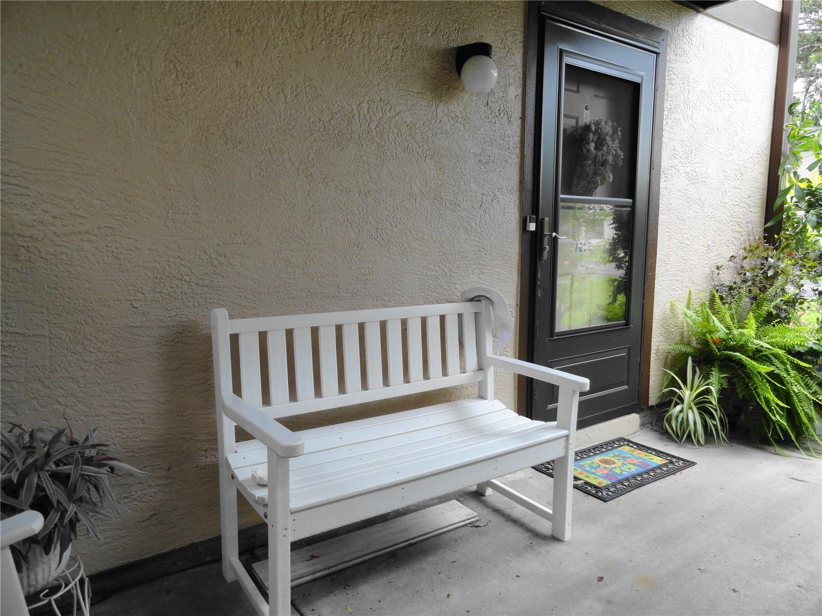 Immaculately kept 55+ 2-bedroom 2 bath condo, first floor end unit in Cedar Woods, described as a charming subdivision in Port Charlotte, known for its lush landscapes and well-maintained surroundings. This unit comes with lots of updates' including new roof last year, new laminate flooring in both bedrooms a new vanity in primary bathroom, all new ceiling fans throughout, new light fixtures in the kitchen and dining room, new stove and refrigerator and a handy mobile pantry cupboard on wheels next to the refrigerator. All the rooms in this unit have been freshly painted, very well maintained and cared for. Beautiful move in condition, shows pride of ownership. You'll love that you have a short walk to the heated pool and BBQ/picnic area with clubhouse. This condo has one of the best entryways in Cedar Woods with beautiful, tropical flowers welcoming you into your own slice of paradise. You enter in the screened front door into a nice bright living room/dining room which opens with glass sliding doors out to your 10x4 screened lanai area. The kitchen is seamlessly open to the dining room, featuring a butcher block cabinet to separate the kitchen from the dining room, adjacent to the lanai. Plenty of cabinet and gorgeous granite counters for the chef of the house. an inside laundry closet equipped with washer and dryer is a nice plus too! Good size primary bedroom with a spacious walk-in closet and en-suite bathroom. A comfortable guest bedroom enjoys a full guest bathroom including tub with shower, providing privacy and convenience. Nothing to do here, just move right in! You'll appreciate the close location to restaurants, shopping, schools, parks with biking and walking trails, fishing and boating. Close to Historic downtown Punta Gorda, Sunseekers resort, community events and entertainment. Fishermen's Village and our beautiful Gulf beaches with amazing sunsets, numerous championship golf courses to choose from, along with lots of great sunny weather to enjoy. Come and see all that Southwest Florida has to offer.