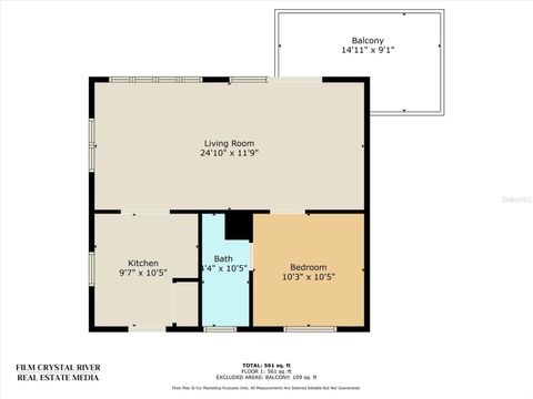 Tiny photo for 519 NW 7th Avenue, Crystal River, FL 34428 (MLS # G5100737)