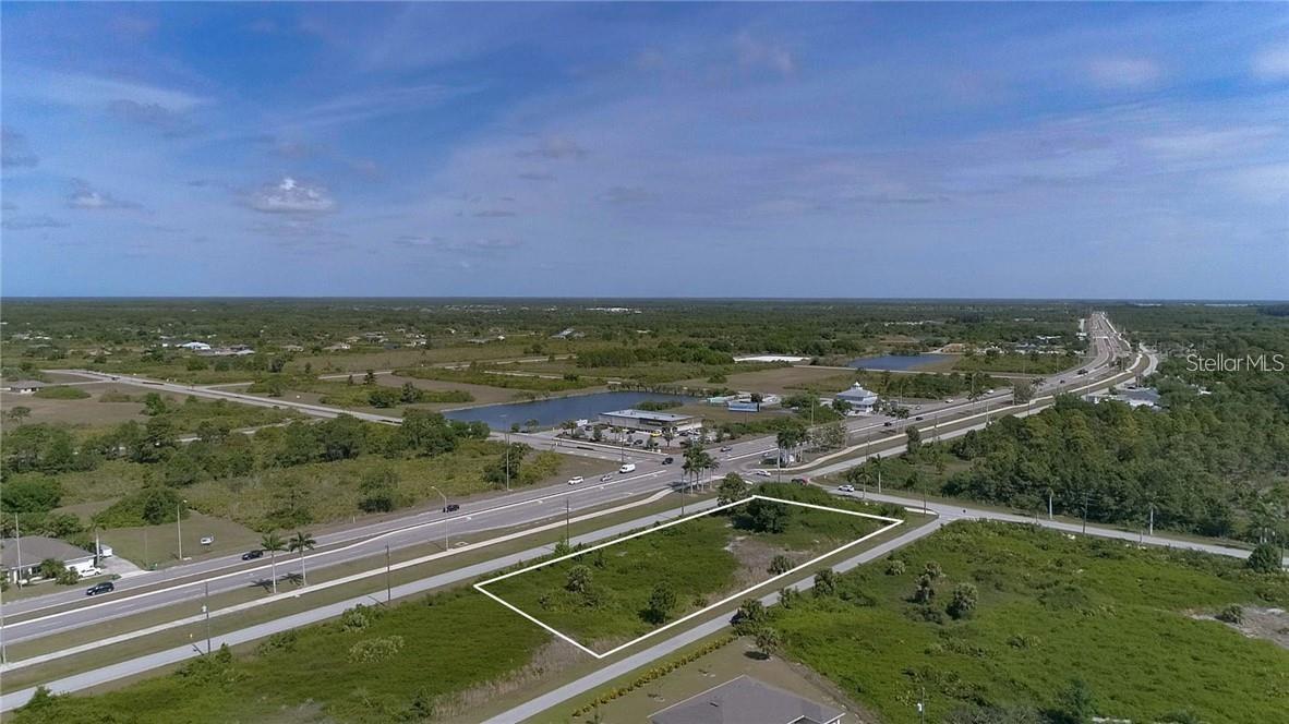 Hard to find assembly of lots zoned CG in front of one of the fastest developing communities in Florida. High traffic counts and visibility. Front & Rear egress. Property should accommodate an 8,000 sq ft building with retention and parking. Located in a scrub jay habitat, mitigation fee is estimated at $14,000 at time of construction. Sellers hold active real estate licenses. This is a great location for a professional services building with roughly 8 bays for rentals. Buyer to validate all information.