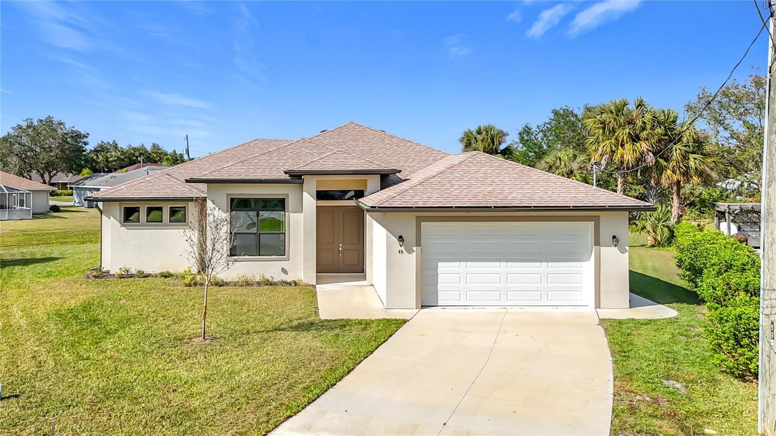 Here is your chance to move into this new never lived-in home with 3 bedrooms, 2 full baths and a bonus office. This home has staggered kitchen cabinets with crown molding and upgraded granite countertops. Luxury vinyl plank flooring throughout this beautiful home. The en-suite bath is huge with his and her closets, a walk-in shower and a "water closet". This home is ready for you to enjoy all that Punta Gorda and Port Charlotte have for you. With an open floor plan and split bedrooms, you'll want to make this your home.