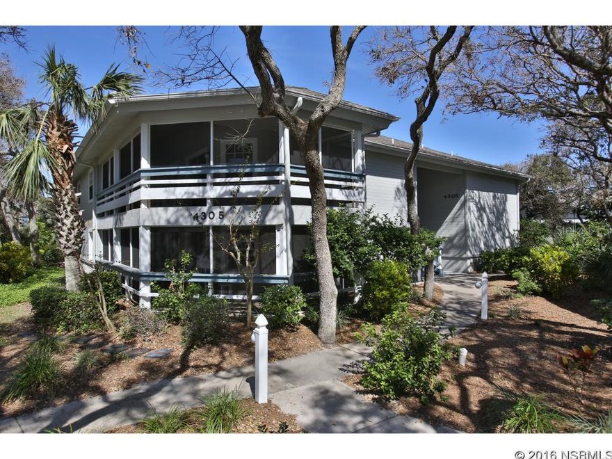 Under contract taking backups. This Veranda is located in a quiet, peaceful setting in Sea Woods with great beach & pool access! This "Veranda" is special as it is nestled up in the scrub oaks and it catches the soft, gentle ocean breezes. Its like being up in a big Tree House! Two master suites on the main floor plus a large loft, or 3rd bedroom upstairs with an oversize walk in closet. The Veranda is a spacious screened in porch that wraps around the entire condo from the Master Bedroom, to the Living Room and onto the Guest Suite. Best of all it is located close to Sea Woods seasonally heated pool, fitness room and it is very close to one of the 3 beach access points, so its very easy to get to our famous Car Free Beach! Sea Woods is a 53 acre beach side community located across the street from our amazing beach! It has a naturally wooded landscape with Old Florida Scrub Oaks, lush foliage, hammocks and dunes. There are walking paths, bike paths, 3 beach access points, a fitness room, 3 tennis courts & a pickle ball court, shuffle boards courts and 3 pools for you to use and enjoy! Most of all Sea Woods has nice friendly people and pets are welcome. ;LocationDescription: Condo ;Water: City