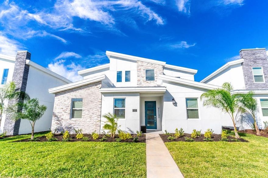 Welcome to your dream retreat all year in the heart of Champions Gate, Florida! This stunning 7-bedroom (2 master bedrooms), 5-bathroom home offers the perfect blend of comfort, luxury, and convenience. Furnished with high-quality decor and equipped with everything you need, 

Property Highlights:
7 Spacious Bedrooms with a total of 11 beds, ensuring a restful stay for everyone.
5 Modern Bathrooms equipped with premium fixtures to provide a spa-like experience with direct access to a bedroom. 
Private Pool and Spa
Fully Equipped Kitchen: Cook and dine with ease using top-of-the-line appliances and ample cookware.

Community Amenities:
The Oasis Club:** Access to a state-of-the-art 16,000 sq. ft. clubhouse featuring a resort-style pool, lazy river, fitness center, restaurant, movie theater, arcade, event center, 18-hole championship golf course,  weekly family activities and much more. You will also have access to the brand new The Retreat Club at Champions Gate: Experience even more luxury with a beach pool, water slide and restaurants. 

Location:
Proximity to Theme Parks: Just a short drive away from Orlando's world-famous theme parks, including Walt Disney World, Universal Studios,  SeaWorld and Lego Land. 
World-Class Shopping: Conveniently located near premium shopping centers for all your retail therapy needs.

Experience the best of Champions Gate and the greater Orlando area in unparalleled style and comfort. Available as a short or mid term rental.