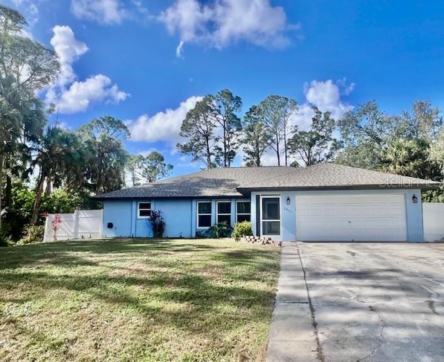 Welcome to 2841 S Cranberry Blvd, North Port, FL 34286! This beautifully maintained 3-bedroom, 2-bathroom home is the perfect blend of comfort and convenience. Nestled on an oversized corner lot in a sought-after neighborhood, this property features an open-concept floor plan, vaulted ceilings, and abundant natural light throughout.
The kitchen is equipped with stainless steel appliances, solid wood cabinetry, and a breakfast bar that opens to the spacious living and dining areas — ideal for entertaining. The split-bedroom layout offers added privacy, with a large primary suite boasting a walk-in closet and an en-suite bath with dual sinks and a walk-in shower.
Enjoy the Florida lifestyle year-round from your screened-in lanai with a pool. Additional highlights include a two-car garage, interior laundry room, and no HOA or CDD fees. Located just minutes from shopping, dining, top-rated schools, and Gulf Coast beaches — this home is a must-see!