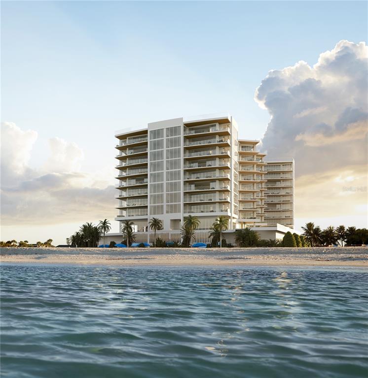 One or more photo(s) has been virtually staged. Pre-Construction. To be built. Located on one of the most treasured 235-feet of Gulf of Mexico beach frontage in Sarasota, Rosewood Residences Lido Key offers only 65 private residences in this one-of-a-kind, 11-story design by Miami based Swedroe Architecture with interiors spaces thoughtfully designed by Lillian Wu Studios of NYC. Located minutes to St. Armands Circle and a pretty drive over the John Ringling bridge to downtown, world class restaurants, shops, entertainment, theatre, and parks are close by should you even want to leave your private enclave. Amenities include: Two-story arrival lobby with 24-hour front desk, concierge and valet services. Bistro for exclusive residents only dining with family and friends. Personal climate-controlled wine storage. Inviting game room features large bar and TVs, arcade machines, jukebox, billiards, table tennis, private screening room with stadium seating and movie theater chairs. A separate children's playroom. 2,700 sq. ft. fitness center by Technogym and options for personal training and yoga sessions. Full-service wellness spa with treatment rooms, hot and cold vitality pools, salt sauna and steam room and his and her locker rooms. Social Lounge offering daily morning coffee service. Six generously sized guest suites allowing owners’ family and friends to enjoy the pleasures of this private resort. Two swimming pools, one lap length, with full-service food and beverage, umbrella and towel service. Beach Club services includes chair and umbrella service, food and beverage and outdoors pursuits program including kayaking and standup paddle board. Residence floorplans range from 3,335 to 4,930 sq. ft. Offering unobstructed Gulf of Mexico views. Private elevator vestibules. 11’ volume ceilings except where dropped per plan. Gourmet Kitchen includes gas cooking, Wolf/Sub-Zero/Miele appliances, Waterworks faucet and stainless steel sink, Irpinia cabinets with generous style and finish choices, Rocky Mountain cabinet hardware and exterior and interior door handles. Service Galley kitchen in all utility rooms, Summer kitchens with gas grill and oversized glass railing terraces. Private garages. Globally renowned, the Rosewood Brand offers unmatched services of a 5-star world class hotel with the exclusiveness of no hotel guests at Rosewood Residences Lido Key. Rosewood’s philosophy is a “Sense of Place”. Redefining the concept of residential hospitality by creating experiences that are authentic, original and deeply personal by offering impeccable service and unparalleled attention to detail.