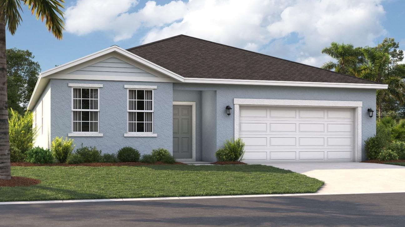One or more photo(s) has been virtually staged. Under Construction. Located in the heart of scenic Polk County, centrally located between Orlando and Tampa, this neighborhood offers the perfect combination of comfort, convenience, and charm. Scenic Terrace is ideally situated next to Scenic Terrace Elementary and Middle School, making it easy to get to and from school. Everyday essentials are accessible with the Haines City Mall and Publix just 8 minutes away. For relaxing weekends, you'll have plenty of outdoor recreation options, including the nearby Lake Eva Community Park. If you're looking for something magical, Disney World is just 30 miles away. Commuting and day trips are also easy thanks to the proximity to Highway 27 and I-4. Plus, at Scenic Terrace, you'll have access to fun-filled amenities like a refreshing pool, cabana, and playground.
The Webber is a spacious 2,210-square-foot, single-story home featuring four bedrooms and three bathrooms. The kitchen overlooks the dining and living rooms, while the outdoor deck off the living room provides plenty of natural light throughout the main living area. Tucked away at the front of the home is a second bedroom with an ensuite bathroom, perfect for guests! With a spacious primary suite located at the rear of the home and three additional bedrooms, the Webber is the perfect new home for all buyers.