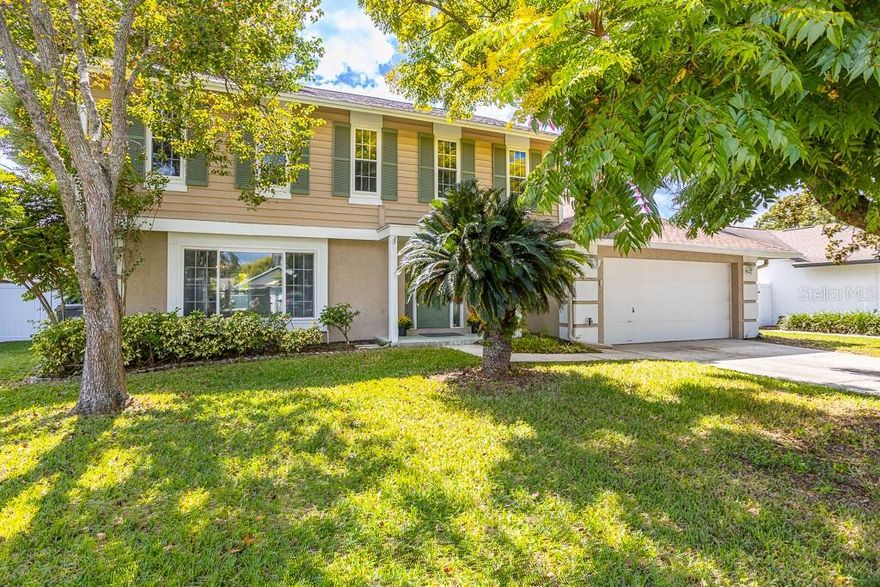 Step into your own slice of paradise in Bloomingdale Oaks! This beautifully maintained home features a sparkling pool and spa, perfect for soaking up the Florida sunshine. Enjoy spacious living and dining areas, a well-equipped kitchen with plenty of cabinet and counter space, and French doors that open to the lanai for seamless indoor-outdoor living.

The family room, complete with a newly tiled fireplace, invites cozy nights or lively gatherings, all overlooking your private backyard oasis. Upstairs, the master suite offers dual sinks, a makeup vanity, walk-in closet, and shower with subway tile. Generous secondary bedrooms provide plenty of space for everyone.

Recent updates include luxury vinyl flooring, fresh paint, popcorn ceiling removal, and a lovingly maintained pool. Don’t miss your chance to make it yours – schedule a showing today!