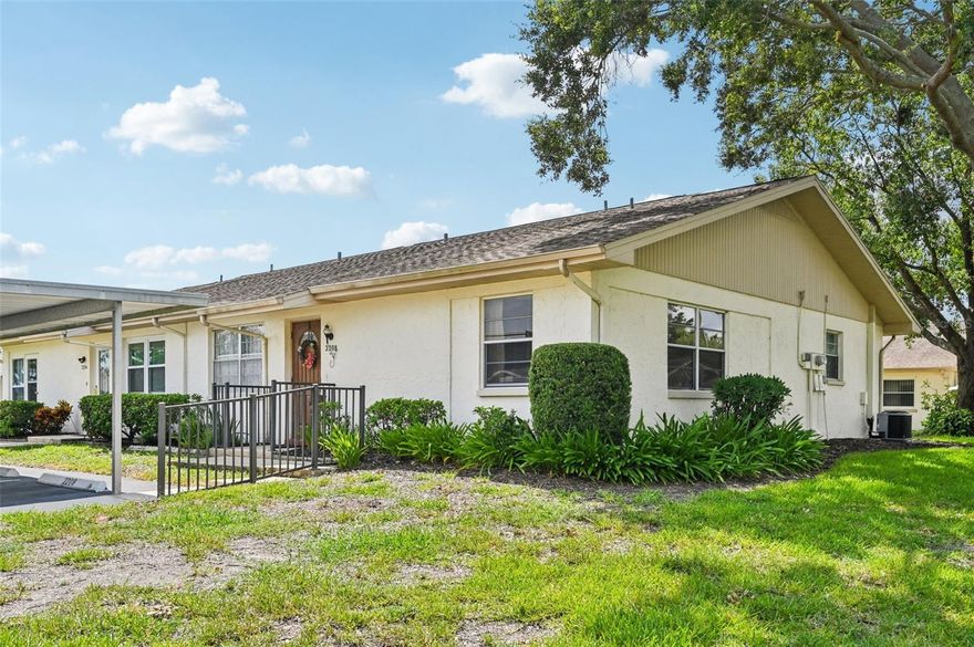 Welcome to your new home in the highly sought-after 55+ Golf community of Kings Point in Sun City Center! This spacious 2-bedroom, 2-bath condo features a private entrance and a generous open-concept living and dining area—perfect for entertaining or relaxing. The kitchen offers ample counter space and opens to a bright Florida room, where you can enjoy serene views and easy access to the inside utility room with extra storage. Both bedrooms are generously sized, and the two full bathrooms provide comfort and convenience. 2 Assigned covered parking spots located right outside your front door are included. You’ll love the gated golf community of Kings Point, which has amazing facilities, pools, clubs, golf courses and events just waiting for you to enjoy. Located between Sarasota and Tampa, this home is perfectly positioned for great shopping, dining, and professional entertainment. With easy access to award-winning, sandy beaches, you’ll experience the best of all worlds—without the stress of big city life. Leave the hustle behind and embrace a new chapter in Sun City Center, Florida, the state's top-ranked and most affordable 55+ retirement community.