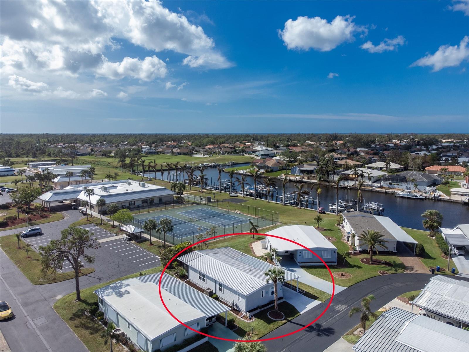 Imagine stepping out your door, taking a short walk to your boat dock, and then taking a 20 minute boat ride to the Gulf! Enjoy the Vibrant Lifestyle in the 55+ Community of Alameda Isles! You will love this updated and well-maintained 2 bedroom, 2 bathroom home featuring a large screened lanai with great views of boat docks and community amenities. Home highlights include: Beautifully updated kitchen w/ newer appliances including built in Keurig Coffee machine in the fridge, New HVAC, Updated windows, Renovated bathrooms, Updated flooring throughout the home, Textured walls and ceilings with recessed lighting and much more. Community amenities include Swimming Pool and Spa, Fitness Center, Tennis, Shuffleboard Courts, Picnic Area, Storage Facilities, Boat Docks, Golf Putting Green and Practice Area, Woodworking Shop, Craft room with kiln, Billiards Room, Lounge/Card Room, Library, Free Wi-Fi throughout clubhouse, and a Tool Room to check out and use tools. Boat and water lovers can enjoy the community marina which offers direct access to the Gulf of Mexico with no bridges. HOA Benefits Include cable TV/internet, trash, and lawn maintenance. This community is very close to world class beaches, shopping, and restaurants. Don’t miss this opportunity, book your private showing today!!