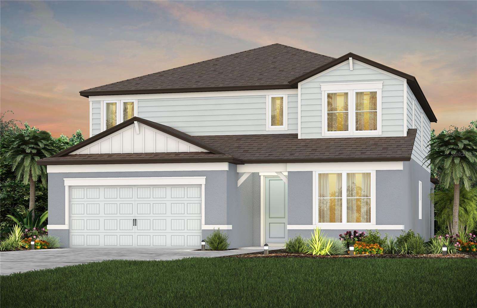 Under Construction. Enjoy all the benefits of a Pulte new construction home with the privacy of being within the new phase of Waterset, the highly amenitized, master-planned community in Apollo Beach. This home is conveniently located near resort-style pools and amenities. Enjoy miles of trails, sports courts, parks, and so much more!
Featuring the popular Yorkshire floor plan with an open-concept home design, this home has the designer finishes you've been looking for. The upgraded, gourmet kitchen showcases a center island with additional cabinet space and a large single bowl sink with an upgraded faucet, white cabinets, 3cm quartz countertops with 3” x 12” tiled backsplash, an oversized pantry, and Whirlpool stainless steel appliances including a dishwasher, built-in oven and microwave, refrigerator and stovetop with range hood.
The Owner’s bath has white cabinets and 3cm quartz countertops, walk-in shower, and dual sinks. Secondary baths also have white cabinets and quartz countertops. There is luxury vinyl plank flooring in the main living areas and flex room, 18” x 18” tile flooring in the baths and laundry room, and stain-resistant carpet in the bedrooms and loft.
This home makes great use of space with a 1st-floor bedroom with private full bath, a spacious loft, a enclosed flex room, a convenient 2nd-floor laundry room with Whirlpool washer and dryer and utility sink, walk-in closets in every bedroom, storage under the stairs, a large, covered lanai, and a 3-car garage.
Additional upgrades include a pocket sliding glass door to the lanai, 4 LED downlights and a floor outlet in the gathering room, 8’ interior doors, impact glass windows and a Smart Home technology package with a video doorbell.
Call or visit today and ask about our limited-time incentives and special financing offers!