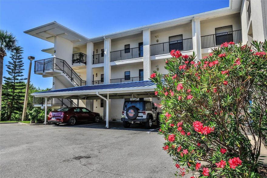 North Beach/riverfront condo, mostly furnished, open space with large inviting foyer, expansive living/dining, lots of natural light from the huge screened patio.Walk in closet, updated recessed lighting and 5x8 personal storage room conveniently located off of the balcony. Inlet Marina Villas includes a gated entry, marina with fishing pier (boat slips available to rent), kayak launch, swimming pool, lighted tennis courts, BBQ & pavilion, fire pit, clubhouse, and private covered assigned parking space. Cable TV, WiFi and Minorca beach access are included in the HOA fees.Community was just renovated with new metal roofs, balcony decking and screen enclosures. The Villas are one of the most pet FRIENDLY communities, a short walk to the dog beach.

Furnished with exceptions. ;LocationDescription: Condo ;Water: City