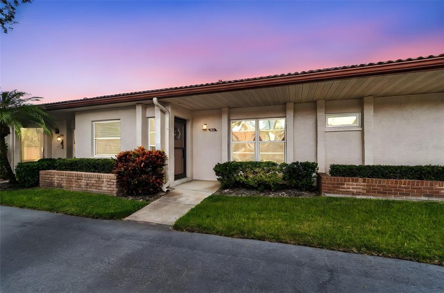 Awesome Dunedin condo... Lovely decorated and partially furnished, with washer/dryer in unit. Beautiful luxury vinyl plank flooring throughout with newer quartz counter tops in the kitchen and bathrooms. Move in ready. Nice private patio space and  close to the community pool. Outside storage area as well as covered parking. Newer windows and unit has been re-piped. Close to everything Delightful Dunedin has to offer, vibrant downtown area, Pinellas Trail, close to the spring training homes of the Toronto Blue Jays and Philadelphia Phillies, major airports.