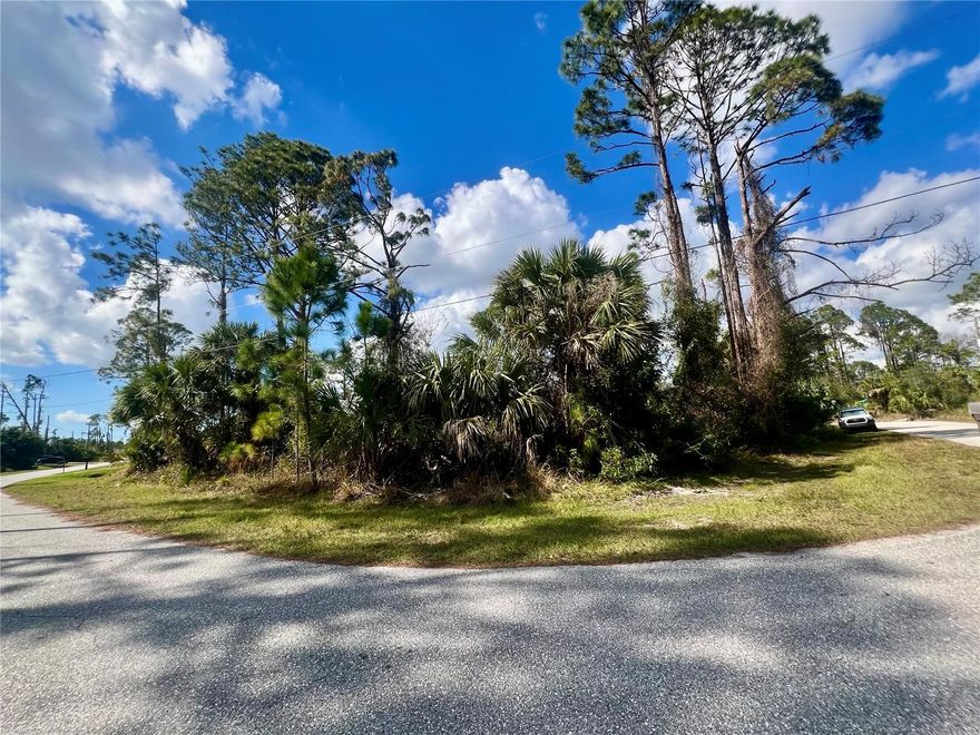 Nice corner lot in a developed area of North Port. New construction in the area.