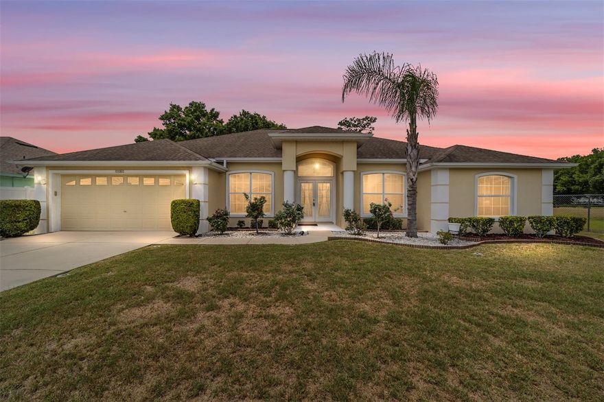 Welcome to Diamond Ridge in Belleview, where NO HOA meets move in ready! This beautifully maintained 3 bedroom, 2 bath home was built in 2007 and offers 1,880 square feet on a generous 0.26 acre lot, perfectly situated next to a fenced drainage retention area for added privacy and no rear neighbors.
Inside, you'll find luxury vinyl plank flooring throughout the main living areas, tile in the wet rooms, and plush carpet in the bedrooms. A triple slider opens from the living area to the lanai for true Florida indoor-outdoor living, and the bright, open layout shows pride of ownership at every turn.
The big ticket updates are already done: a brand new A/C system in 2025, a new screened lanai in 2022, a 2020 water heater, and select kitchen appliance updates in 2020. Best of all, this home is available as a potential turnkey furnished sale.
Location delivers, too. The home is within walking distance of the Belleview Sports Complex and zoned for the Belleview school district, including access to the AICE academic program. With NO HOA fees and no restrictions, you have the freedom to enjoy your home on your own terms. Schedule your private showing today and see why this Diamond Ridge home checks every box!