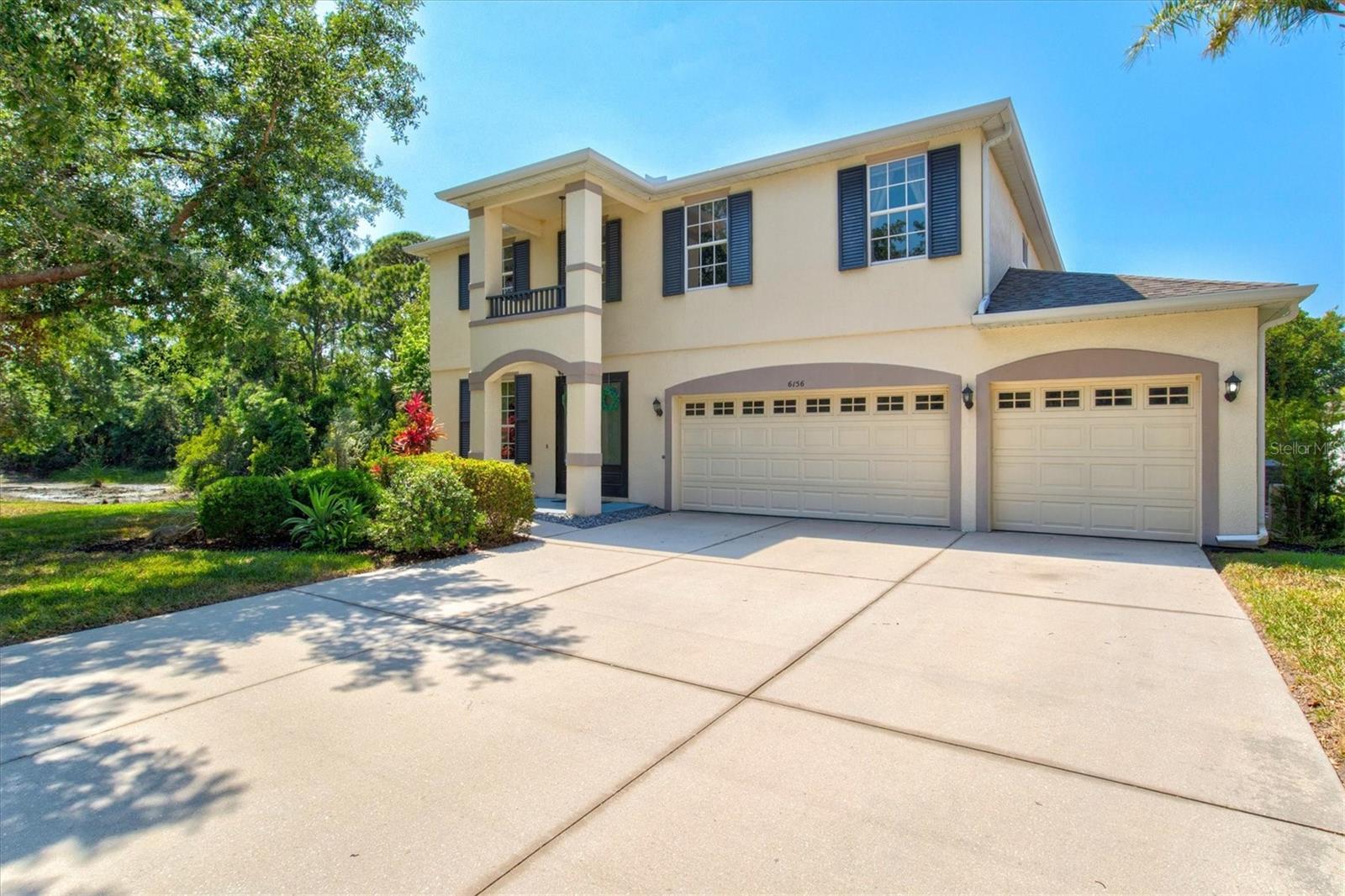 Surrounded by nature on three sides, this lovely home overlooks a pristine preserve and tranquil pond, creating a soothing backdrop to everyday life! High ceilings and large windows in the gracious living room and dining room greet you upon entry while the gourmet kitchen adorned with wood cabinetry, granite counters and sleek modern appliances is placed perfectly to enjoy family and friends. An inviting family room sits just beyond the kitchen ideal for entertaining and casual conversation. Boasting 3270 sqft, this flexible floor plan offers 4 spacious bedrooms and 3.5 bathrooms plus an office/den and versatile bonus room with a private second floor balcony to take in views across the treetops! Designed for seamless indoor-outdoor living the expansive screened in and covered lanai offers a gorgeous setting for alfresco gatherings, peaceful mornings or quiet evenings. Recent improvements include a New Roof in 2021, New full home AC units in 2019 plus a garage mini-split AC unit in 2023! The highly sought after neighborhood of Barrington Ridge features a sparkling community pool, waterslides and a delightful park with playground. This is a perfect location close to UTC Mall, SRQ Airport, shopping & many local restaurants nearby!