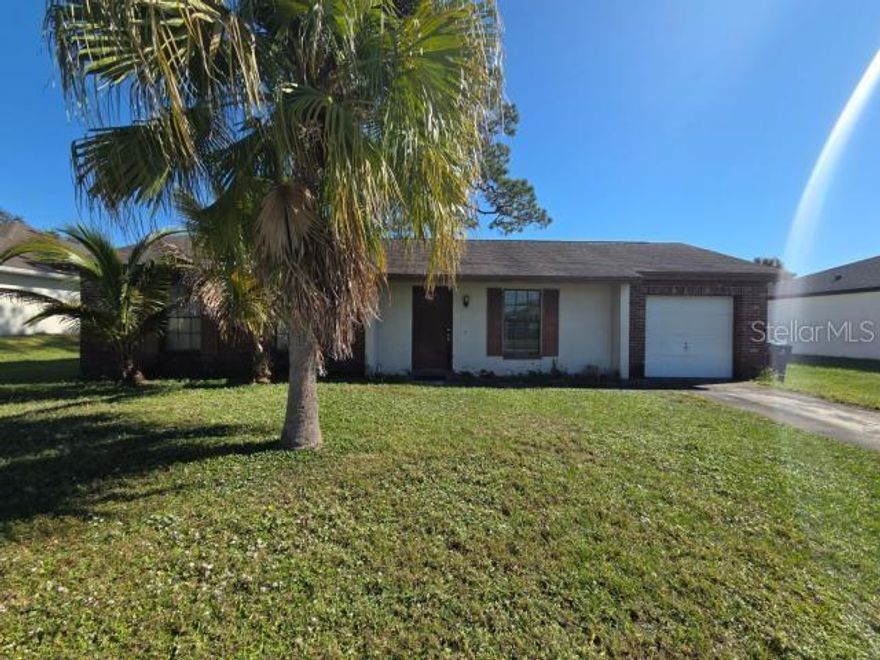 Lowest priced 3/2 single family home in the entire area! Property needs FULL rehab. No HOA, garage and a big backyard, ideally located close to parks, schools, shops, restaurants, and I-95. Cash only. Sold AS-IS. All inspections must be done prior to offering. Room measurements are approximate. Please verify if important. Seller will not remove any personal property.