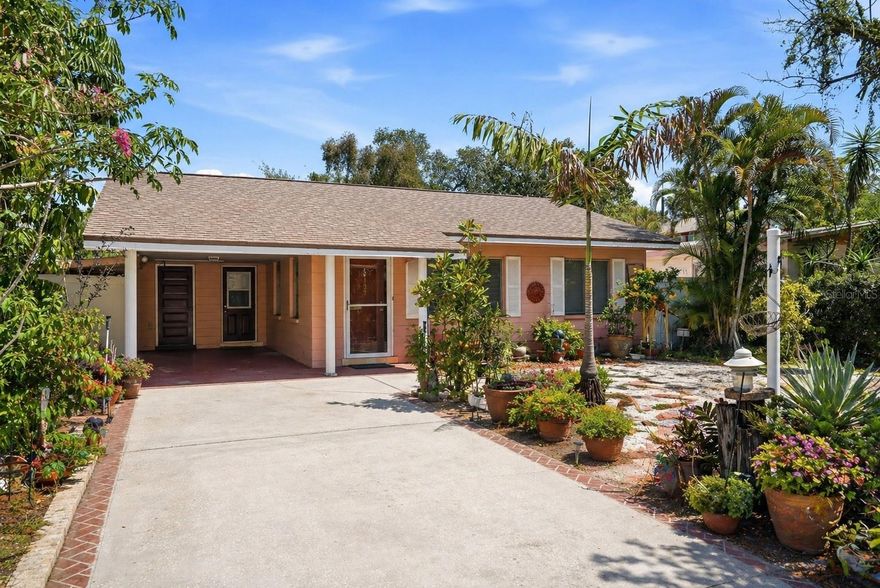 One or more photo(s) has been virtually staged. Opportunity meets potential in this solid block 3-bedroom, 1-bath home offering 1,248 sq ft on a 50 x 127 lot in desirable Pasadena Bear Creek Estates. Positioned outside of a flood zone and featuring approved ADU potential, this property is ideal for buyers looking to create value, generate income, or design their dream home.

The home is livable as is, with clear upside for renovation and customization. Major components include roof 2013, HVAC 2006, and water heater 2010. 4-point inspection and wind mitigation reports are available, providing added clarity and confidence.

Enjoy a prime location just steps to the Pinellas Trail, close to Central Avenue, and perfectly situated between the Gulf beaches and vibrant Downtown St. Petersburg, offering the best of both lifestyle and convenience.

The lot size and zoning support the opportunity to add an accessory dwelling unit, opening the door to multi-generational living or additional rental income. Whether you are an investor, builder, or end user with vision, this property offers flexibility and long-term potential in a strong neighborhood close to everything.

Schedule your showing today and explore the possibilities this property has to offer.