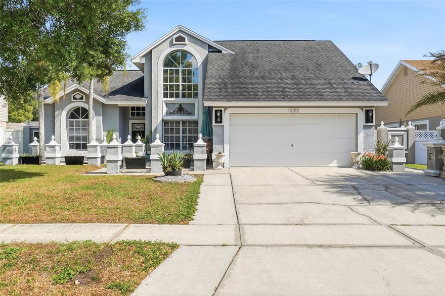 One or more photo(s) has been virtually staged. Best-priced 5-bedroom pool home in Riverview!

Welcome to 12212 Wildbrook Drive, located in the well-established neighborhood of Boyette Springs, where the homes have character and neighbors still wave as you pass by.

This is not your typical cookie-cutter home. The curb appeal grabs you immediately with a widened driveway, decorative pillars, and charming planter boxes. Picture yourself starting your mornings out front with a cup of coffee, sitting in a rocking chair as the neighborhood slowly comes to life.

Step inside to soaring ceilings, brand new wood laminate flooring, fresh paint, and a beautiful entryway chandelier that instantly makes the space feel warm and inviting. To the right, you’ll find a formal dining area ready for holidays and gatherings, with a convenient half bath tucked just around the corner. To the left is a flexible space perfect for a home office, reading room, or quiet sitting area. The living room flows straight ahead, an easy place to relax at the end of the day or gather with friends and family.

The kitchen features granite countertops, bright white cabinetry, a pantry, and an additional storage closet for all your extras. There’s space for an eat-in kitchen where you can enjoy casual meals, or room to add an island for even more prep space and storage, perfect for everyday living or entertaining.

The primary bedroom is located on the first floor, giving you privacy and convenience. Double doors lead to an en suite bathroom with a garden tub for unwinding at the end of the day, a double vanity, walk-in closet, and a separate space for the shower and toilet.

Upstairs, you’ll find four additional bedrooms and a full bathroom! Plenty of space for family, guests, or even a home gym or creative space. The carpets have been recently cleaned, so it’s ready for you to move right in.

Out back, you’ll find a large screened-in patio and your own private pool, which is an amazing feature to have with a home of this size and price point. There’s plenty of space to make it your own and truly bring your vision to life, whether that’s weekend pool days, entertaining, or creating your own outdoor retreat. 

Don’t hesitate—homes like this don’t last long!