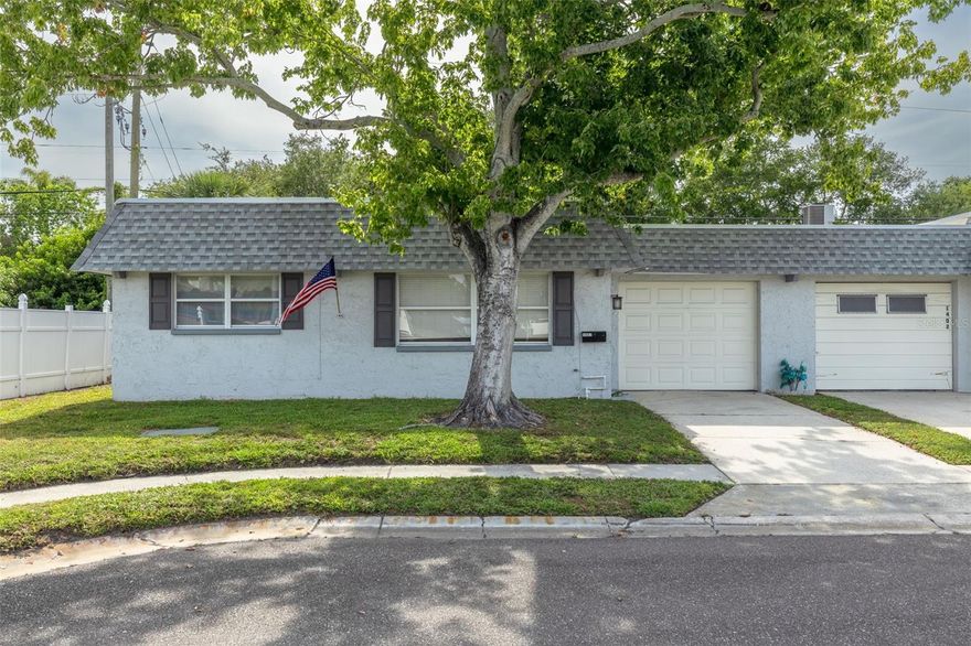 Fantastic Opportunity to own a very well cared for 2 Bed/2 Bath/1 Car Garage, 1-Story, TURN-KEY (Furnished) condo, situated on a corner lot for ultimate privacy. What sets this residence apart are the low-cost/all encompassing maintenance fees (water, sewer, trash, cable and wifi included), in an active 55+ community with a 1-car attached garage + additional storage space (rare commodity) and its unbeatable location. Unit may come Furnished or Unfurnished. Situated in a non-flood/non-evac zone (high and dry), this home is just a 5-minute walk to the Largo Rec Center and Sports Complex, a 10-minute walk to Largo Central Park Nature Preserve, and only minutes from endless shopping and dining along the East Bay corridor. Enjoy a quick 10-minute drive to the pristine Gulf beaches, approx 28 minutes to Tampa International Airport, and 15 minutes to St. Pete/Clearwater Airport—making this the perfect option for full-time residents, seasonal snowbirds, or savvy investors alike.  Major components have already been updated for peace of mind, including: Roof (2018) HVAC (Approx. 2020) Water Heater (Approx. 2018). Residents of this desirable community also enjoy access to a clubhouse and sparkling community pool. You will absolutely fall in love with this delightful home, in this wonderful community. Don’t delay—make 1401 Cara Dr your very own today!