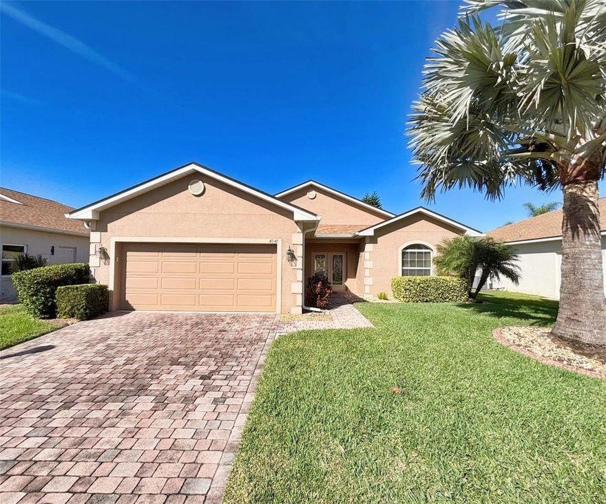 Looking for a seasonal home with Furniture?  4040 Birkdale Drive Lake Wales, Florida could be exactly what you've been  looking for.  This home is so warm and inviting and           THE CDD DEBT IS PAID IN FULL- Saving you $$$THOUSANDS$$$$.     This well maintained Bali floor plan offers excellent curb appeal with quality landscaping, decorative concrete curbing, paver drive and walk way.  You will feel right at home the moment you step into this BRIGHT and AIRY home. The double glass doors at the entrance of this home are absolutely beautiful and allow an abundance of natural light into the home.    Leave one door open for a nice cross breeze on a great Fall Day. This 2 Bedroom / 2 Bath home features OPEN AND SPACIOUS living and dinette areas. They flow seamlessly together.       The glass sliders in the living space and dinette area lead to a covered, screened 30 x 10 lanai with tile flooring.     The kitchen features 42" Cabinets, Ample Counter Space, SS Appliances and Breakfast bar. The Guest Area in this home is to the right of the entry; a pocket door provides privacy and separates the main living area from the guest bed/bath.  A linen closet is in the hallway for your linens and bath towels. The primary suite features an En-suite bath with His/Her walk in closets, double sink vanity, walk in shower and linen closet. NO CARPET in this home! Improvements to this home include: Roof (2020), A/C (2021) and Hot Water Heater Replacement. FURNITURE WILL CONVEY WITH THE SALE OF THIS HOME.  The Washer/Dryer will convey with the sale of this home.   Make an appointment to see this home TODAY! Lake Ashton offers a Main Clubhouse and a Health and Fitness Center, 2 -18 hole golf courses (Memberships are Optional), Pro Shop, Restaurant, Indoor/Outdoor Pools, Tennis, Pickle Ball, Bocce, Fitness Center, Card, Craft and Billiards and MORE!! Lake Ashton is a Florida Retirement Community with spectacular amenities and activities.