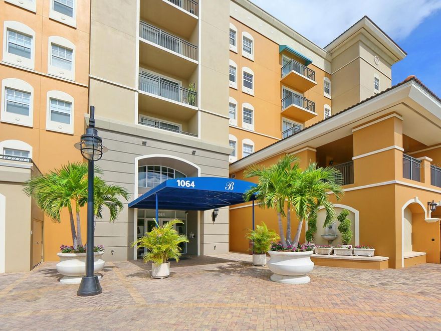 Welcome 1064 Tamiami Trail, Sarasota, Florida! This stunning unit in the highly sought-after Broadway Promenade offers an exquisite blend of
luxury, convenience, and breathtaking views. With its prime location, impressive features, and endless amenities, this condo is sure to capture
your heart. Step inside Unit 1615 and prepare to be dazzled by the spaciousness and elegance that await. Boasting a generous 1,573 square feet
of living space, it offers a comfortable layout that effortlessly combines style with functionality. The open-concept design seamlessly connects the
living, dining, and kitchen areas, creating a perfect environment for entertaining guests or relaxing after a long day. The brick facade and crown
molding add a touch of sophistication to the overall ambiance. The kitchen is a chef's dream come true, equipped with top-of-the-line stainless
steel appliances that will inspire culinary excellence. The custom breakfast bar provides a convenient spot for quick meals or casual dining. The
tiled backsplash adds a modern touch to the space while enhancing its visual appeal. Retreat to the master bedroom, where tranquility awaits.
This spacious sanctuary features ample closet space and an en-suite bathroom complete with a walk-in tiled shower. Mornings will never be the
same as you start your day in this luxurious oasis. The second bedroom offers versatility and can be used as a guest room or home office
according to your needs. A second full bathroom ensures privacy and convenience for both residents and guests. One of the highlights of this
unit is the balcony that offers stunning bayfront views. Imagine sipping your morning coffee or enjoying an evening glass of wine while taking in
the picturesque scenery that surrounds you. Residents of Broadway Promenade also have access to an array of amenities designed to enhance
their lifestyle. The community room welcomes you with comfortable couches, a TV, and a bar area where you can unwind or socialize with
neighbors. Dive into pure bliss at the community pool or show off your grilling skills at the outdoor kitchen. Safety and security are paramount at
Broadway Promenade, with 24-hour security and concierge services ensuring peace of mind for all residents. Additionally, impact-resistant glass
windows provide added protection against inclement weather. If you love being in the heart of it all, you'll appreciate the walking distance
proximity to downtown Sarasota. Explore the vibrant culinary scene, indulge in world-class shopping, or immerse yourself in the rich cultural
offerings that this city has to offer. Don't miss out on this incredible opportunity to own a piece of paradise in Sarasota. Contact us today to
schedule a private viewing of Unit 1615 at Broadway Promenade. This is an extraordinary chance to experience luxury living coupled with
breathtaking views and an unbeatable location.