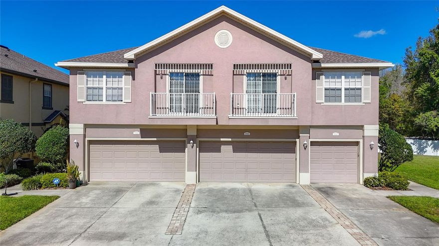 Spacious 3 Bedroom, 2.5 Bathroom Townhome in Gated Community!  
Move-in ready and offering over 1,500 sq ft of comfortable living space, this well-maintained townhome features an open floor plan, vaulted ceilings, and oversized windows that fill the home with natural light. The tiled entry foyer leads into a bright great room with sliders opening to the private lanai, perfect for relaxing or entertaining.

The spacious kitchen includes a breakfast bar, pantry, and plenty of cabinet storage. A convenient half bath and laundry room complete the first floor. Upstairs, you’ll find all three bedrooms and two full baths. The owner’s suite offers a walk in closet, double sinks, and a large step in shower.

Additional highlights include a two car garage and a gated community setting with access to a sparkling pool and cabana.

Don’t miss your chance to own this beautiful Saddle Creek townhome, schedule your showing today!