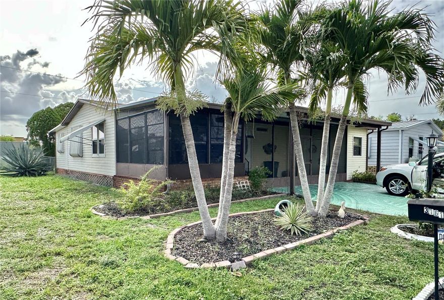 Welcome to Lake Arrowhead—North Fort Myers’ premier 55+ community where you own the land and enjoy low 
maintenance fees. This beautifully updated 3-bedroom, 2-bath manufactured home blends comfort, style, and convenience in one of the area’s most sought-after neighborhoods.
 Step inside to discover rich wood cabinetry, gleaming granite countertops, and stainless-steel appliances that elevate the kitchen’s appeal. The open layout features cathedral ceilings, refreshed bathrooms, updated lighting, new windows, new skylights and new epoxy flooring in the screen room and back patio adding to the curb appeal. Large green fenced in back yard provides a safe place for this pet friendly home.  A brand-new roof ensures peace of mind for years to come.  3rd bedroom has a private entrance which is very nice for guest or even a renter.  Ask about extra storage for RV's etc. Whether you're relaxing indoors or enjoying the vibrant community amenities, this home offers the perfect balance of privacy and connection. 
Lake Arrowhead boasts a clubhouse, pool, and social activities that make every day feel like a getaway. Lake Arrowhead is conveniently 
located near beaches, airports and plenty of shopping.