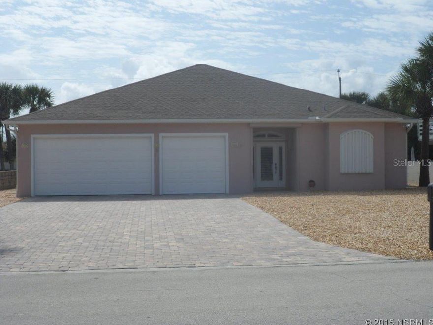 Exclusive Van Kleeck pool home across the street from ocean & beach walk over on the car free beach! Immaculate beachside 3BR/2BA/3 car garage home custom built by current owner in 1998.  Spacious back porch & lanai overlook the private & secluded pool & deck area surrounded by an attractive 5' CBS wall. Move in ready, this immaculate CBS home  features an open floorplan, high ceilings, hurricane shutters, home theatre system including 60" TV & surround sound built-in speakers & home Gym w/TV in Garage. The perfect Man Cave! Please see the sellers disclosure for more details about this stunning & special home in Paradise! New Smyrna Beach! ;Water: City