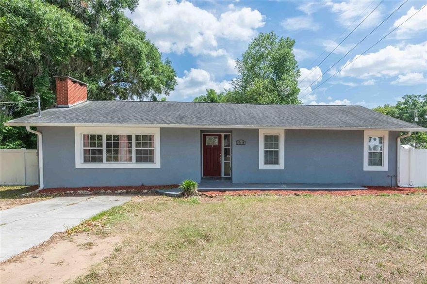 Charming remodeled 3-bedroom, 2-bath home on a spacious corner lot just blocks from the heart of Downtown Dade City! Enjoy the convenience of being close to restaurants, boutiques, parks, and community events while still having the comfort of your own private retreat.

This inviting home features high ceilings, insulated energy-efficient windows, a cozy fireplace, and an open kitchen and living room concept perfect for everyday living and entertaining. The spacious layout offers both warmth and functionality throughout.

Step outside to a fully fenced backyard with a large deck porch, providing plenty of space to relax, entertain, or create your dream outdoor setting.

Schedule your private tour today and discover all the charm this home has to offer!