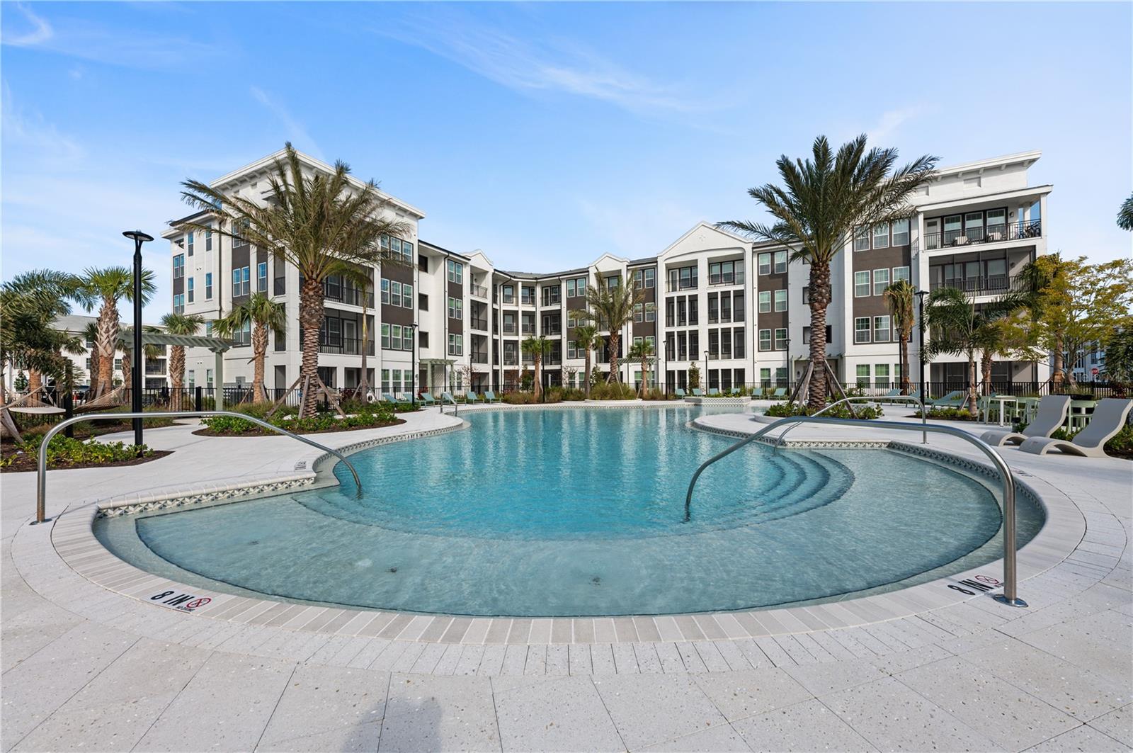 Currently offering 2 months free! Prices, promotions, and availability are subject to change. Welcome to Aura Apartments in Venice, Florida an apartment community conveniently located just outside of Venice, Florida’s thriving downtown area, nestled within Sarasota County. We are easily accessible to Sarasota Memorial Hospital, Oscar Sherer State Park and Nokomis Beach. Our brand-new apartment homes are the nicest apartments in the area with great rental prices, wonderful amenities and a robust resident event program that is unmatched. We have no additional fees or charges to use our luxury amenities. We are also the only community with elevators making every floor an easily accessible premium level for you! We have spacious open floorplans in a variety of one bedroom, two-bedroom and three-bedroom apartment options that we are sure will meet your needs. Our floor plans are luxury apartment homes and high-end with stainless steel appliances, quartz counter tops, soft close cabinets, and so much more. They are also practical, energy-efficient and are at a price point where you can see and feel the value of the beautiful community we have created for you. We are the only community in Venice, Florida that has walk-in closets in both in the master and secondary bedrooms which make us a good choice for single, roommate style leasing and multigenerational households. Of course, we made space for fur family too. Professional, health, social and pet care amenities that eliminate outside membership fees. Our onsite indoor and outdoor amenities will delight and surprise you. You’ll find a wonderland of professional and recreational amenities like pickleball, glowing fire pits, Best-in-class Fitness, a shimmering pool, a communal outdoor kitchen, and coworking style micro-offices. Come see what Aura Apartments in Venice, Florida has to offer and let us find the perfect home for you and your loved ones.
Enjoy all that Venice, Florida has to offer and call Aura Apartments in Venice your new apartment home. Come have fun with us and enjoy our excellent concierge level staff that will cater to your every need.