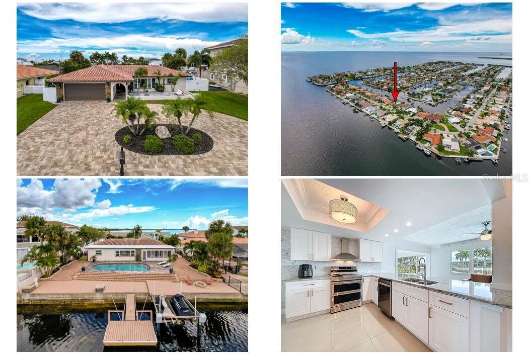 Waterfront Beauty Just Minutes from the Open Gulf! Completely renovated and move-in ready, this stunning 3-bedroom, 2-bath waterfront pool home in the highly sought-after community of Gulf Harbors offers the ultimate in Florida coastal living. Boasting 80 feet of deep water canal frontage just one canal from the open Gulf, this home is a boater’s paradise. The entire interior has been thoughtfully remodeled with quality finishes, and although the home did experience flooding during the storm, the all-porcelain tile flooring helped minimize damage. The property was professionally dried out and renovated to like-new condition.
Inside, the beautifully updated kitchen features crisp white cabinetry, granite countertops, a stylish tile backsplash, a sleek vent hood, and brand-new stainless steel appliances. The open-concept living and dining areas are filled with natural light and offer stunning water views, creating a bright and inviting space for everyday living and entertaining. Designed with the view in mind, the primary bedroom, guest bedroom, and all main living areas offer direct sightlines to the waterfront.
The spacious primary suite includes a walk-in closet, a luxurious en suite bath with a walk-in shower, and access to the enclosed sunroom/lanai, perfect for relaxing and soaking in the views. Outside, the fully fenced backyard is a true oasis featuring a sparkling pool, a large pavered pool deck, and lush landscaping. A private dock with a Jet Ski lift is ready for all your water toys, and the fenced area is ideal for pets to run and play. All Brand New Appliances, Newer A/C (2023), Water Heater (2023) and the Dock has been recently redone making this house truly maintenance free.
This home is located in one of the few communities that offers access to a private beach and is conveniently close to shopping, dining, and schools. Whether you’re searching for a full-time residence or the perfect coastal getaway, this beautifully updated home delivers the lifestyle you've been dreaming of.