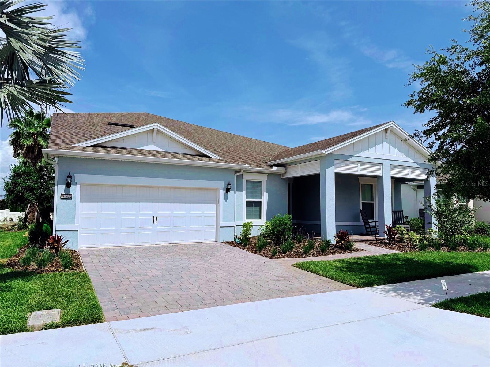 Isles of Lake Nona is a gated, resort-style community offering a waterfront lifestyle in the heart of Lake Nona, just minutes away from the Lake Nona Town Center, Medical City, and the USTA. Enjoy easy access to the 417, offering a quick commute to downtown, Disney, or the beach. Enjoy your free time at our amenity center offering a resort-style pool with splash pad and clubhouse, a full-service fitness center, two playgrounds, and sports courts consisting of basketball, tennis, and pickleball. HOA includes landscaping for all individual homes, internet, gated entry, and access to community amenities. Your dream home awaits - visit today to learn more about this highly sought after home design and find out why Isles of Lake Nona is the best place to live. Hurry in, though – we are selling our final phase! At Pulte, we build our homes with you in mind. Every inch was thoughtfully designed to best meet your needs, making your life better, happier and easier. The new construction move-in ready Easley Grand home enjoys a homesite without direct rear neighbors and is perfect for those who love to entertain, featuring 5 bedrooms, 4 bathrooms, a home office, a large combined entertaining kitchen, café and gathering room, a dining room, a covered lanai, 3-car tandem garage and second floor loft with media room, two guest bedrooms with walk-in closets, and a bathroom with a dual sink vanity. Upon entering the foyer, you are greeted by two guest bedrooms, bathroom with dual sink vanity and linen closet, and the home office. Continuing through the home, enjoy the beautiful open concept layout where the formal dining area flows seamlessly into the gathering room, gourmet kitchen and café. Your kitchen features bright white cabinets with Pietra quartz countertops, a white herringbone backsplash, a spacious island, built-in KitchenAid appliances, wood canopy hood, upgraded sink and faucet, pendant lighting pre-wiring and a large corner walk-in pantry. Pocket sliding doors at the gathering room make indoor/outdoor entertaining a breeze. The Owner's Suite features an en suite bathroom with a split walk-in closet, a dual sink white vanity, Pietra quartz countertops, a private water closet, and glass-framed walk-in shower with dual shower heads and designer tile walls. The second-floor features two additional bedrooms with walk-in closets, a full bathroom with a dual-sink vanity, with loft and adjacent media room. Professionally curated design finishes include our Coastal CO2 exterior finish, designer glass inlay front door, pocket sliding glass doors at the gathering room, covered lanai with pool bath, built-in kitchen appliances, upgraded cabinetry with quartz countertops, luxury vinyl plank in main areas of the home, designer tile throughout the bathrooms, and stain resistant carpeting throughout the bedrooms, and more! This move-in ready dream home will not last so visit today!