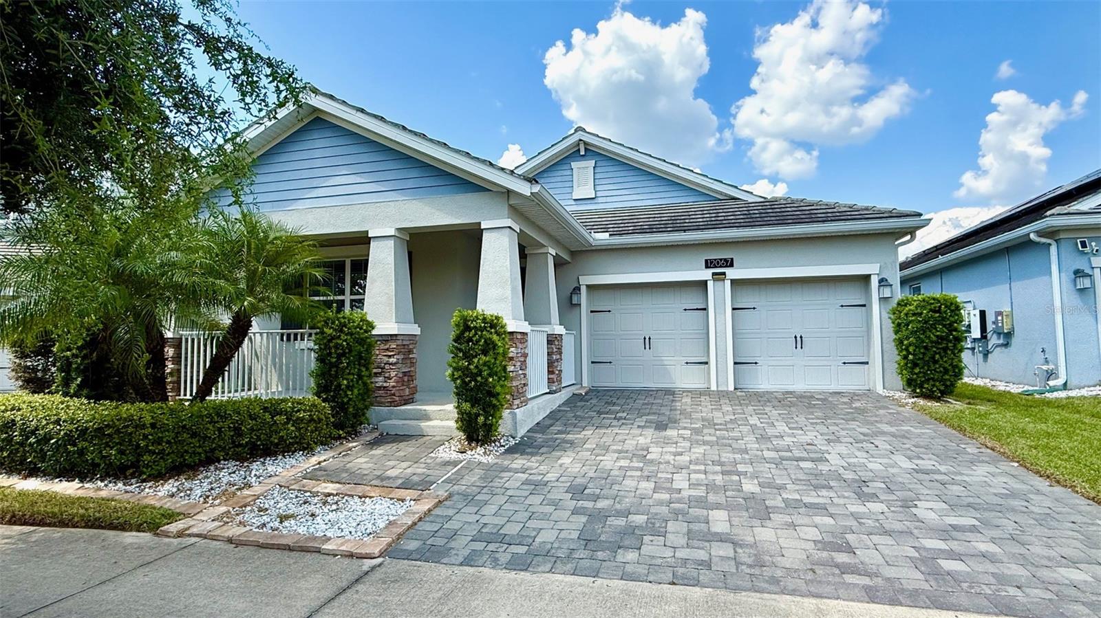 Welcome to 12067 Imaginary Way – a beautifully maintained one-story home available for Rent in the highly sought-after Storey Park Community in Lake Nona! This spacious 4-bedroom, 3-bathroom home features an open floor plan, a large backyard, and modern upgrades throughout – perfect for comfortable living and entertaining NO Carpets throughout the entire house!. Enjoy energy savings with solar panels (typically covering the entire electric bill)! Cable, Internet, and lawn care are also INCLUDED in the rent. Additional features include a water softener system and Built-in Smart Home capabilities. Storey Park offers resort-style amenities: a swimming pool, tiki bar, fitness center, tennis courts, dog park, playgrounds, and now a brand-new second clubhouse for residents to enjoy. Located in the Lake Nona area with easy access to 417 & 528, just minutes from Publix, main groceries, upscale restaurants, pharmacies, Orlando International Airport, Lake Nona Town Center, USTA National Campus. "A" graded schools are a plus. Don’t miss this opportunity to live in one of Orlando’s premier communities, schedule your private tour now!