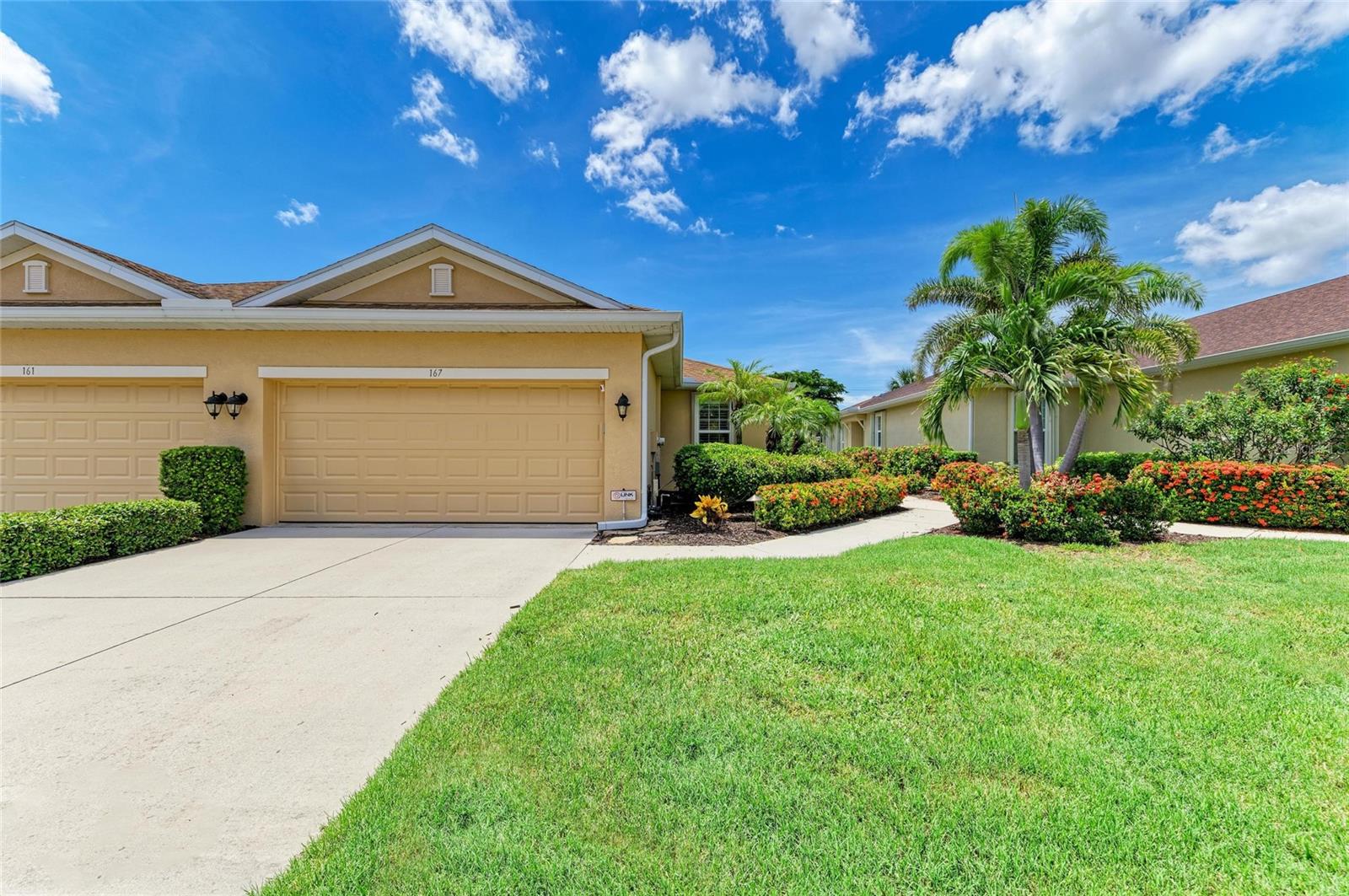 WOW – PRICED TO SELL! The PERFECT, immaculate Florida maintenance-free villa...NOT in a flood zone, with NO CDD fees, and only a short drive to Venice Beach, has just hit the market! This must-see 2-bedroom, 2-bathroom, 2-car garage plus den/office villa is located in the highly desirable gated community of Verona Reserve in Venice, Florida, and is truly move-in ready. With over $80,000 in designer upgrades already completed, it’s ideal as a seasonal retreat or a year-round residence.
Step inside to a bright, open-concept floor plan with split bedrooms for privacy, elegant tray ceilings, crown molding in every room, and beautiful tile flooring throughout. Natural light pours into the main living area through a huge triple-slider and multiple windows. The chef-inspired kitchen is a showstopper with 42-inch crowned cabinetry, modern stainless-steel appliances, under- and over-cabinet lighting, upgraded quartz countertops, a designer tile backsplash, and an extra-long breakfast bar perfect for entertaining. A large pantry with custom pull-out drawers offers exceptional storage, and the dining room just off the kitchen makes hosting effortless.
The spacious owner’s suite is a serene retreat with a large walk-in custom closet, triple windows overlooking lush landscaping and a tranquil pond, and a spa-like ensuite bath featuring a beautifully tiled walk-in shower with built-in bench and frameless glass door, a dual-sink vanity with generous storage, and a private water closet. The den/office offers flexibility for remote work or hobbies, with French doors and sound-deadening wall insulation. The guest bedroom includes a walk-in closet and an ensuite bath with a tub/shower combo, also accessible from the hall.
The indoor laundry room features wood cabinetry, a laundry sink, and a newer washer and dryer. Step outside to the extended screened lanai with new nonslip porcelain tile, power sunshades, and an overhead heater for cooler evenings. Overlooking the pond, this is the perfect spot for morning coffee or sunset cocktails while enjoying peaceful privacy.
This meticulously maintained home also includes upgraded easy-close hurricane shutters, a newer dishwasher, garbage disposal, hot water heater, A/C, washer and dryer, whole-house water softener and filter, epoxy-coated garage floor, new garage opener, extra storage, plantation shutters, and whole-house gutters.
Verona Reserve is a peaceful, pet-friendly gated community located just minutes from downtown Venice, shopping, dining, entertainment, healthcare, airports, I-75, and US-41. Amenities include a community pool, dog park, social activities, and neighborhood gatherings. Low HOA fees cover lawn care, roof replacement, exterior painting, and master insurance. This villa is located in Flood Zone X, meaning no flood insurance is required.
Don’t miss the rare chance to own a pristine, low-maintenance home in one of Venice’s most sought-after communities — just minutes from the Gulf Coast beaches and the charm of Venice’s historic district!