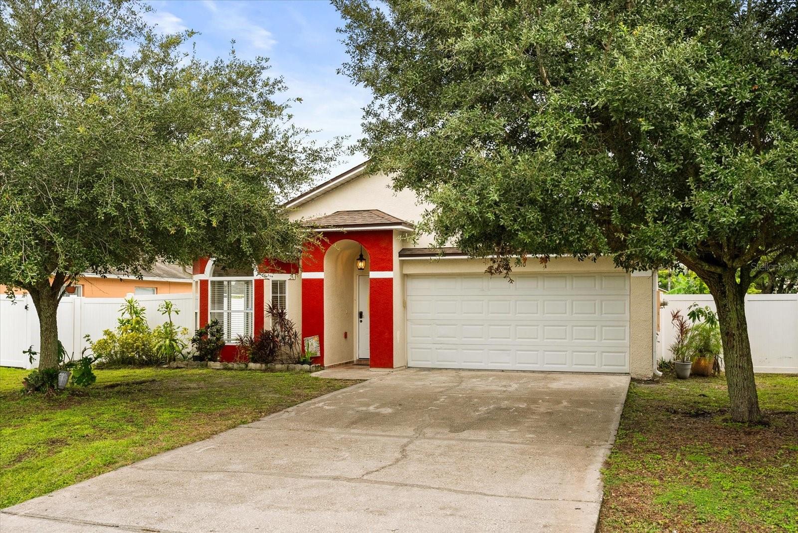 Welcome to this charming single-family home with No HOA/Restrictions!! 3-bedroom, 2-bathroom home with a fenced in yard for privacy and security. Home has been freshly painted inside and out. Inside you'll find an open floor plan with vaulted ceilings!! The fully appointed kitchen includes all appliances, with living/dining room combo just off the kitchen. The roof was recently replaced (202?2) A/C replaced (2024). Property is walking distance to the new Sally Ride Elementary School and just minutes from 528, The Orlando International Airport, Shopping, Restaurants and more... Don't miss the opportunity to make this one your dream home!!