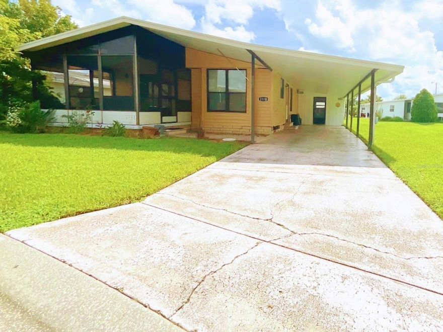 Sit in your garden: Enjoy the pond and the fresh Florida air. Beautiful and bright home in Timber Lake Estates with 2 bedrooms, 2 bathrooms, a spacious eat-in kitchen, indoor laundry for convenience, a front sunroom, and a 2-car garage with storage space at the end. Fantastic community with a clubhouse and 2 private Publix pools.  No age restrictions, affordable HOA fees.  See attached rules and regulations. Come see this GREAT property today.