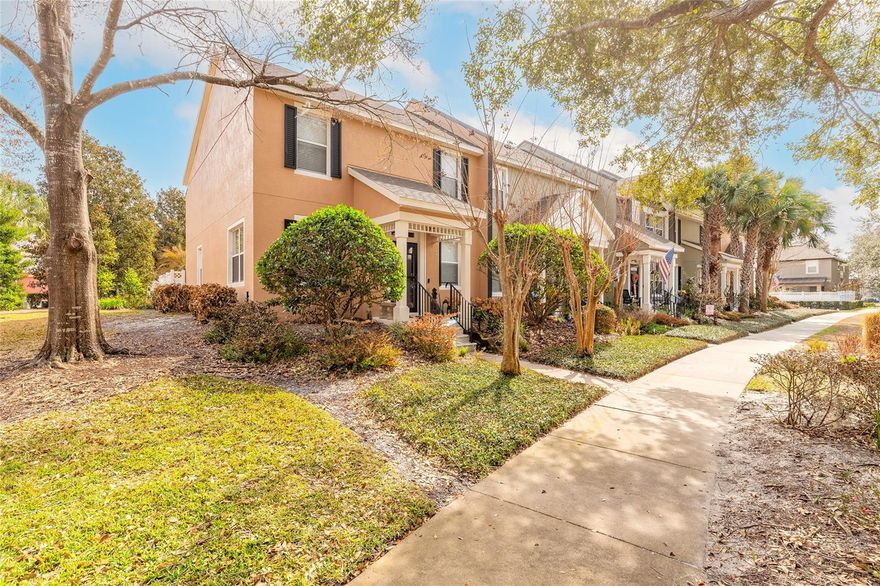Located in the highly desirable Victoria Park community of DeLand, this beautifully maintained corner-unit townhouse offers the perfect blend of comfort and low-maintenance living. The primary suite is thoughtfully positioned on the main level, while two additional upstairs bedrooms provide flexible space for guests, hobbies, or a home office. As an end unit, you’ll appreciate added privacy and a peaceful courtyard setting. Recent updates include a new HVAC and garage door (2025), garage door motor (2026), and storm door, water heater, and screened porch (2023). The monthly HOA includes high-speed internet, cable TV, reclaimed irrigation, exterior maintenance including roof replacement, pest control, and access to two community centers, two fitness centers, two heated pools (including a zero-entry pool), pickleball and tennis courts, scenic trails, and Lake Victoria. Enjoy convenient access to shops, restaurants, and professional services within the community, plus easy access to I-4 for travel to Orlando, New Smyrna Beach, and surrounding Central Florida destinations.