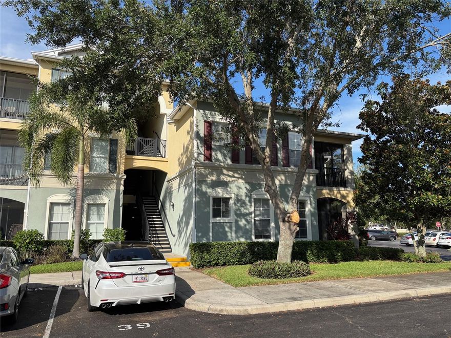 3 bedroom, 2 bath condo on second floor. Carpet in living areas. Large pantry in kitchen and second storage closet. Easy access to major road and minutes to Disney. Community offers many amenities. Open floor plan. W/D in unit.