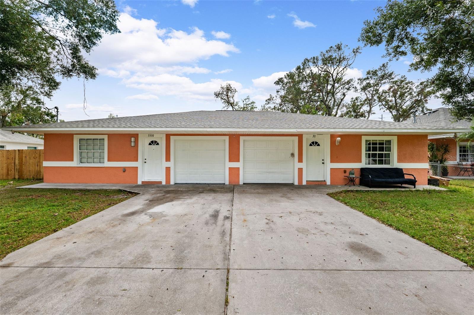 $65K UNDER APPRAISED VALUE! Motivated Seller! Welcome to this incredible investment opportunity just steps from Tampa’s premier entertainment hub, Raymond James Stadium! BRAND NEW ROOF AND HVAC IS 2023. No flood zone. No HOA! This duplex offers 2 units, each harboring 3 bedrooms, 2 bathrooms, a 1-car garage and fully fenced-in private backyard. Tampa Housing Authority is currently paying $2,940 for a 3-bedroom in 33707 if you would like to convert these into Government housing (section 8) for guaranteed cashflow! This property also qualifies for 100% financing AND FHA loans! This duplex is next door to an identical twin, also for sale! Visit at TB8335043, bulk pricing available if purchased together. Each unit is deemed as a townhome with the county and can be re-zoned after purchase. This property generates steady cash flow and offers fantastic flexibility as it is also short-term rental friendly—perfect for Airbnb. Located less than half a mile from Hillsborough Community College and is within easy reach of Tampa International Airport, International Plaza, I-275, and Downtown Tampa. Not to mention, you’re close to some of the city’s best dining, shopping, and iconic attractions like Busch Gardens. Rarely do opportunities like this come along to own an income-producing property in such a prime location—purchase this duplex and the one next door! Don’t miss out, book your showing today!