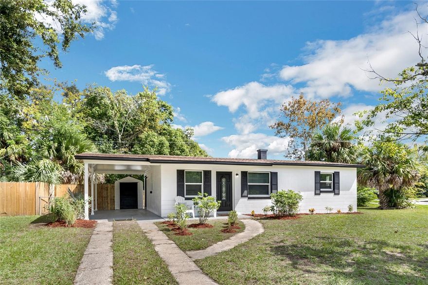 This home is light, bright and ready for you! 3 bedroom, 1 bath solid block construction home on a huge FENCED corner lot in the lovely community of Academy Manor in Sanford FL. 141 Academy Ave has been upgraded and updated in all the right places. The kitchen is gorgeous with new cabinetry, new appliances, brand new quartz counter tops with a designer back splash, simply stunning! Feast your eyes on the new luxury vinyl wood flooring throughout the home. There is an inside laundry room area. Interior and exterior of the home was repainted. Windows are new! The AC is new as well. The roof was replaced in 2018. Make your appointment today to take a look at this beautiful home! Sorry no FHA financing available until 11/25/23.