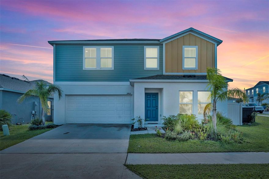 Step into modern Florida living with this spacious 5 bedroom, 3 bath home offering over 2,400 sq. ft. of comfort and style. Built in 2023, it features an open concept layout with a bright kitchen boasting stone countertops, stainless steel appliances, and a large island. A first floor bedroom with full bath is perfect for guests or multi-gen living, while upstairs you’ll find a versatile loft, a private primary suite with walk-in closet, and generously sized secondary bedrooms.

Schools are just a short walk away, and AdventHealth Hospital is conveniently located right across the street, providing both convenience and peace of mind. Enjoy energy efficient construction, a covered patio, and a two-car garage. Ideally located just minutes from I-4 and US-27, this address offers quick access to Orlando, Tampa, Posner Park shopping and dining, championship golf courses, and world class attractions. Local parks, trails, and dining favorites are nearby, making this one of the most sought after neighborhoods in Central Florida.

Don’t miss your chance to own a nearly new home in a prime location. Schedule your private showing today!