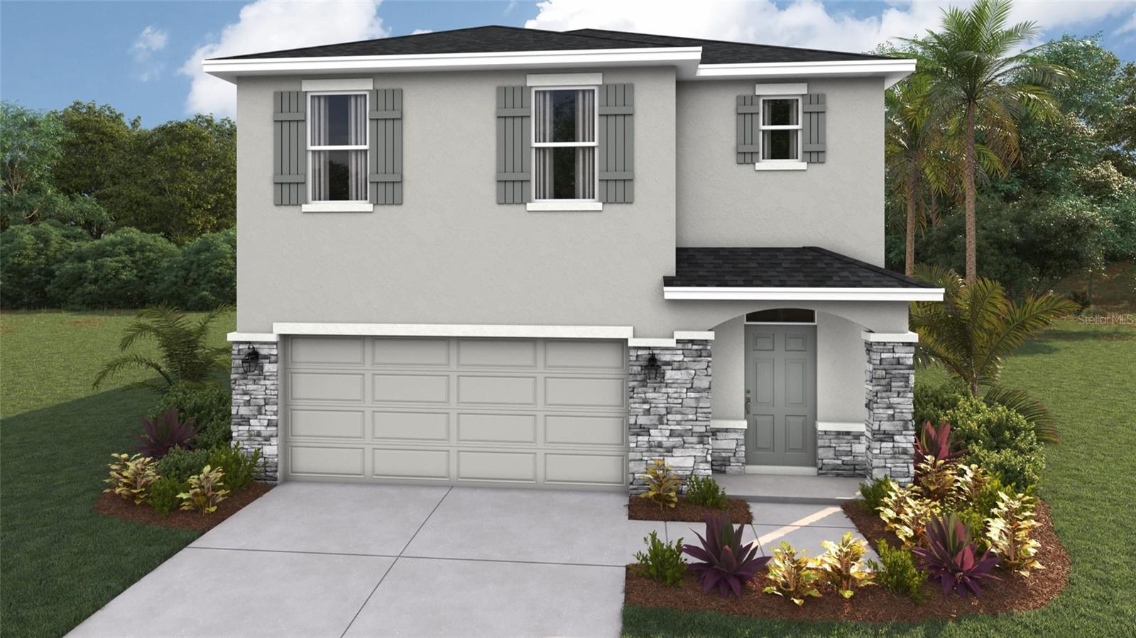 Under Construction. ALL CLOSING COSTS PAID, PAY & SPECIAL INTEREST RATES WITH OUR PREFERRED LENDER NOW UNTIL SEPTEMBER 28TH. This all-concrete block constructed, two-story plan has a large open-concept downstairs which includes a well-appointed kitchen, living and dining area, and an outdoor patio. Upstairs, the oversized owner’s suite can easily fit a king-size bed and includes a large walk-in closet as well as an ensuite bathroom with double vanity. Three other bedrooms share a second upstairs bathroom while the loft provides an extra area for work or play. This home comes with refrigerator, built-in dishwasher, electric range, and microwave as well as washer and dryer. Pictures, photographs, colors, features, and sizes are for illustration purposes only and will vary from the homes as built. Home and community information including pricing included features, terms, availability, and amenities are subject to change and prior sale at any time without notice or obligation. Room Feature: Linen Closet In Bath (Primary Bedroom)