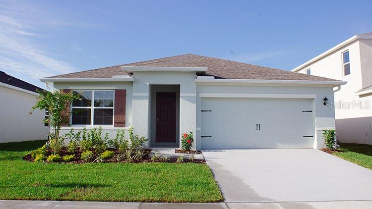 Under Construction. "The Aria Modern is one of our one-story floorplans featured in our Magnolia Point in Umatilla, Florida. With vibrant and colorful exteriors to choose from, the Aria Modern is a favorite.
Inside this 3-bedroom, 2-bathroom home, you’ll find 1,671 square feet of comfortable living. This all-concrete block constructed, one-story layout optimizes living space with an open concept kitchen overlooking the living area, dining room, and covered lanai. This home features modern details that elevate your personal style, including luxury vinyl plank flooring throughout. As you enter the foyer through our newly designed doorways with frosted glass details, you are greeted with a well-appointed kitchen that overlooks the spacious great room. The kitchen features stainless steel appliances, Silestone countertops, a convenient island, and walk in pantry with ample storage.
Entertaining is a breeze, as this popular single-family home features a living and dining in the heart of the home, with covered lanai just steps away in your backyard.
The primary bedroom, located at the back of the home for privacy, has an ensuite bathroom that features a double vanity sink with a walk-in shower. At the front of the home you will find two additional bedrooms share a second bathroom as well as a nice laundry room space with privacy doors.
Like all homes in Magnolia Point, the Aria Modern includes smart home technology, which allows you to control your home anytime with your smart device while near or away.
Contact us today and find your home.
*Photos are of similar model but not that of the exact house. Pictures, photographs, colors, features, and sizes are for illustration purposes only and will vary from the homes as built. Home and community information including pricing, included features, terms, availability, and amenities are subject to change and prior sale at any time without notice or obligation. Please note that no representations or warranties are made regarding school districts or school assignments; you should conduct your own investigation regarding current and future schools and school boundaries. *