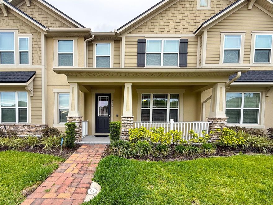 2459 Varenna Loop in Kissimmee, FL 34741 is a charming, light-filled townhouse with three cozy bedrooms and two and a half bathrooms, nestled in the friendly gated community of Tapestry. The home welcomes you with an open floorplan, a modern kitchen, and a private upstairs laundry area, while the spacious primary suite offers a relaxing retreat. You can enjoy peaceful evenings on your balcony and the convenience of a two-car garage. Living here also means access to resort-style amenities like a sparkling pool with a waterslide, a fitness center, playground, and clubhouse, all just minutes from great shopping, dining, and major attractions.