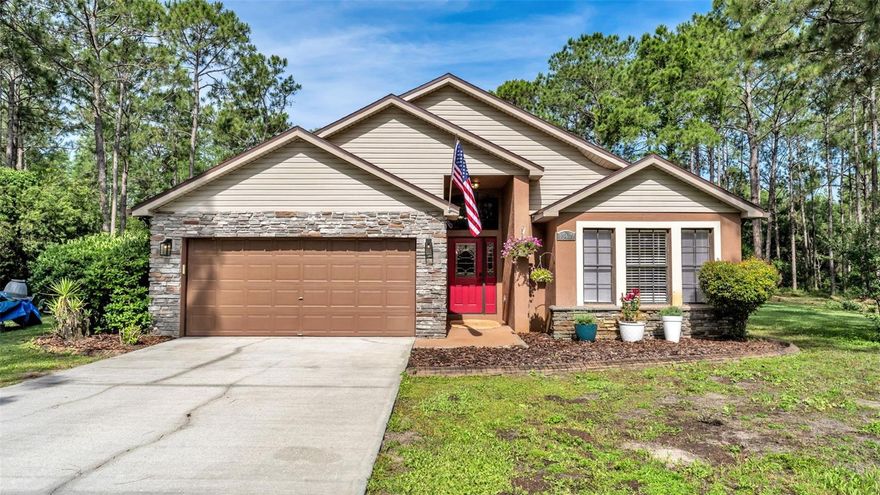 Welcome to your own private country retreat offering two separate parcels totaling approximately 2.3 acres, providing added flexibility and the potential opportunity to build on the second lot. Nestled in a serene setting surrounded by nature, this property offers the perfect blend of peaceful living and everyday convenience, just minutes from US-27, I-4, shopping, medical facilities, Champions Gate, Disney World, and Central Florida’s world-famous theme parks. From the moment you arrive, you’ll appreciate the extended driveway and welcoming entry highlighted by a beautiful stained-glass front door and matching windows. Step inside to a stunning tile foyer with decorative medallion detailing that immediately showcases the home’s character and charm. Cathedral ceilings create an open, airy atmosphere throughout the home, while tile flooring flows through the main living areas, kitchen, and bathrooms, with comfortable carpet in the bedrooms. The kitchen with its GRANITE countertops, decorative backsplash, double ovens, and a Unadose chlorination filtration system, make it ideal for entertaining, holiday gatherings, or everyday living. The inviting layout and eat in bar offers both comfort and functionality, creating a warm space for gathering with family and friends. The spacious primary suite serves as a true retreat, featuring a large walk-in closet and private water closet for added comfort and privacy. The en-suite bath includes GRANITE countertops, a fully tiled shower, and a relaxing jacuzzi tub positioned within the bedroom suite to create a spa-like atmosphere. Enjoy your screened-in pool and relax on the back porch with the convenience of an automatic awning, creating the perfect setting to enjoy Florida afternoons while overlooking the peaceful surroundings filled with abundant birds and local wildlife. The beautifully maintained grounds feature an irrigation system, extended driveway, and plenty of room for RVs, recreational vehicles, trailers, or additional equipment, complete with a convenient RV hookup already in place. Recent updates and additional features include: NEW roof (2026), NEW hot water heater (2026), AC replaced in 202 with UV light system, Pool pump replaced in 2020, pool screens replaced approximately 10 months ago, pest control service twice yearly, 500-gallon propane tank with approximately 65 galls of remaining gas, Generator included (needs pad and reconnection), new hot water heater (2026), Ac replaced in 2020 with UV light system. If you’ve been searching for privacy, functionality, and room to breathe without sacrificing convenience, this exceptional property is a must-see.