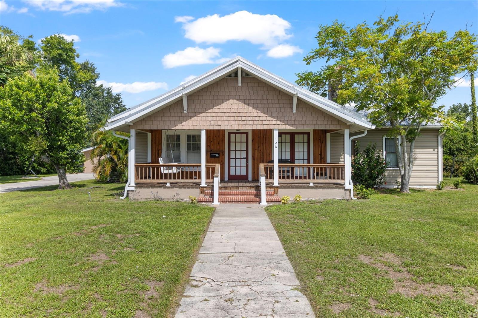 Meticulously maintained 3-bedroom, 2-bathroom home located just minutes from historic downtown Arcadia. Built in 1958, this 1925 Sq Ft (under air) residence offers a total of 3,233 Sq Ft and situated on FOUR city lots.
Features include a spacious living room, family room, Florida/bonus room with inside laundry, original details with with tasteful upgrades, central heat and air, and a cozy fireplace. The wood frame construction, metal roof, and charming front porch enhance the home's character and durability. New roof in 2021.
Outside, enjoy a large brick patio, expansive yard, and a detached garage/workshop. This beautiful property blends vintage charm with modern convenience-a rare find in a historic neighborhood.
Don't miss the opportunity to own a stunning piece of Arcadia's history!
Home can be purchased with 3 lots and the 4th lot sold separately. Lot will not be offered before sale of home. This size yard in the city is very rare , the 4th lot is buildable. So if you are looking for somewhere to build a mother law space or your husband his own home this is the perfect opportunity for that!