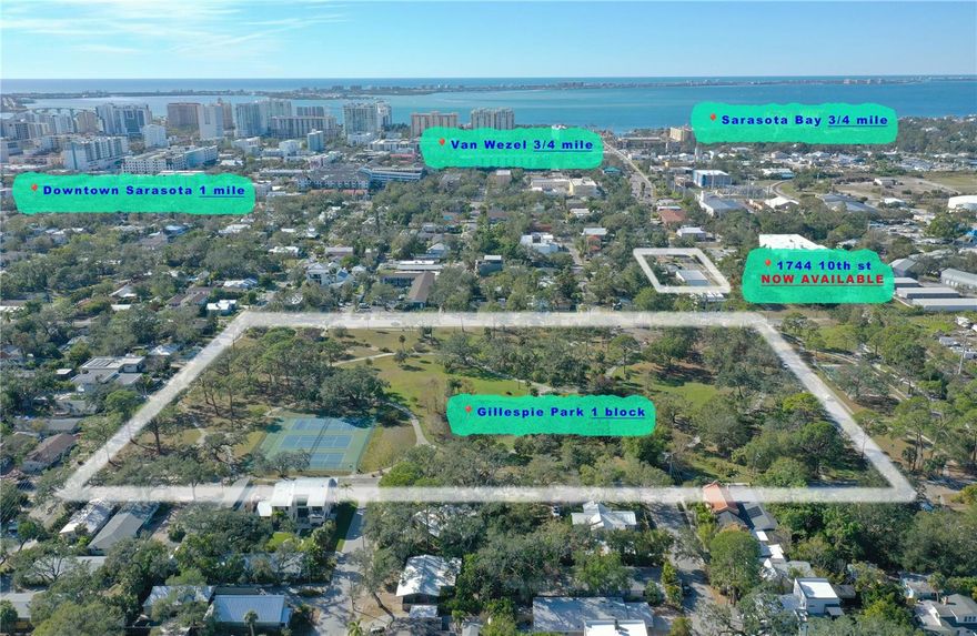 RARE _L_A_N_D_ prime development opportunity in #GillespiePark .

this Downtown Edge zoning district is ripe with new development and investment everywhere you turn. perfect placement for walk.bike.uber to THE BAY new 53 acre park-Gillespie Park-Bayfront Park & Marina-Ringling College of Art-Ringling Museum-Downtown District-Rosemary District-Van Wezel-St Armands cooridor-Lido Key cooridor-Longboat Key cooridor. Oh don’t forget transportation hub SRQ Sarasota Bradenton Airport proximity. Interstate 75 via straight shot down Fruitville Rd.
 
note: this lot currently hosts a single family home and month to month tenant-but-the Florida Live Local Act-possible housing credits-and new Sarasota density bonuses could allow for greater multifamily density OR rebuild your next spec single family. 

this is your chance to be a part of reshaping the next 100 years in DTE.
muy importante-FLOOD zone X.
all information presented within listing is believed to be accurate but buyer must verify for themselves.