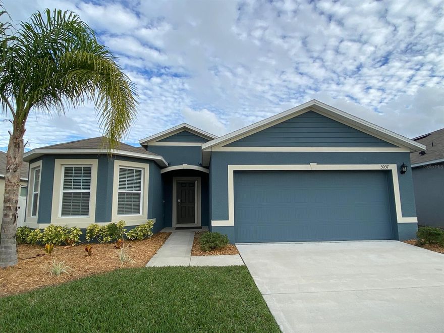 Check out this beautifully 3 bedroom 2 bathroom 2 car garage home located Coastal Woods Community in New Smyrna Beach! This home has a very spacious open floor plan great for entertaining. You have a private fenced back yard with a conservation view! The Kitchen features an eat-in Dinette overlooking the front garden. There is tile flooring in the kitchen and vinyl flooring in the living room & bedrooms. There is a living room and dining room combo and a split bedroom floorplan. Inside laundry room right off the garage. The master suite features a walk-in closet. Enjoy your time at home, community pool, playground & pickleball courts! Great located less than 6 miles from the beach with easy access to I-95 and downtown New Smyrna Beach where you can go shopping, dining, and lot's of entertainment options.